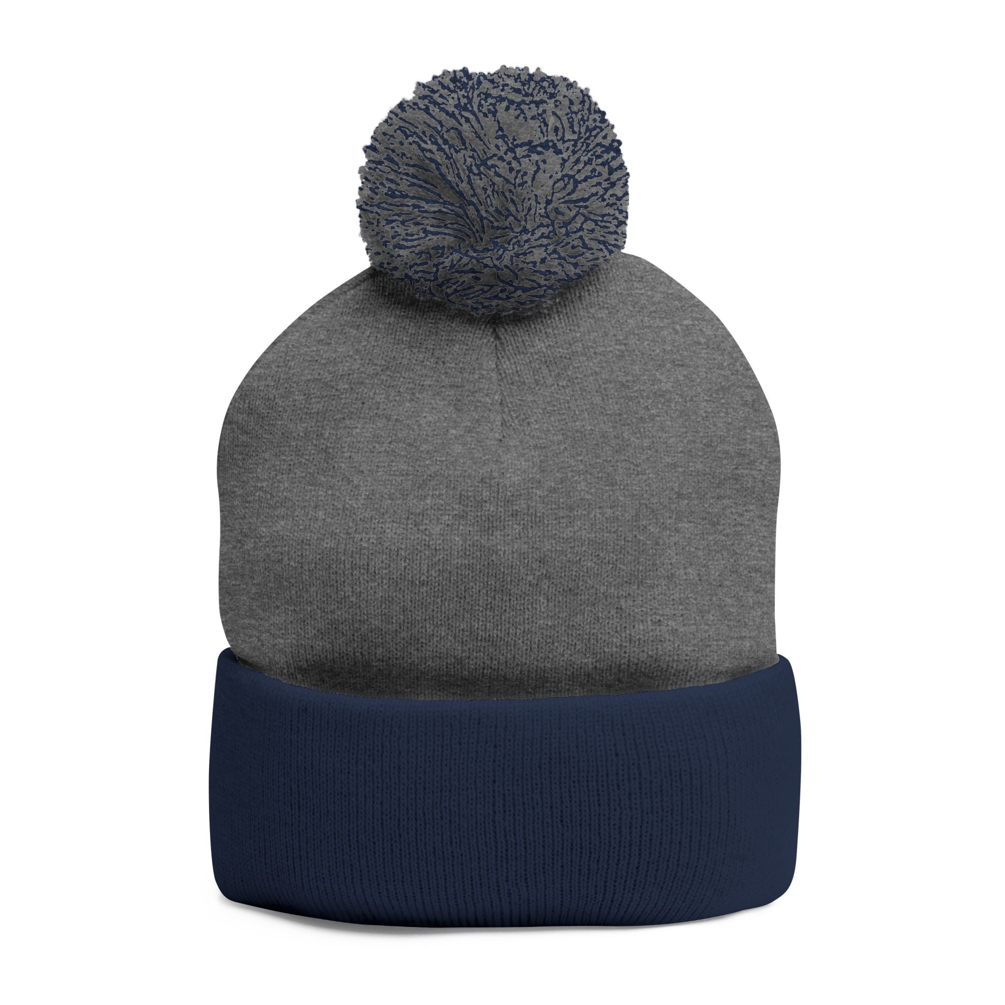 Empress Status Trailblazer Confidence Pom-Pom Knit Cap – Embroidered Beanie Winter Hat