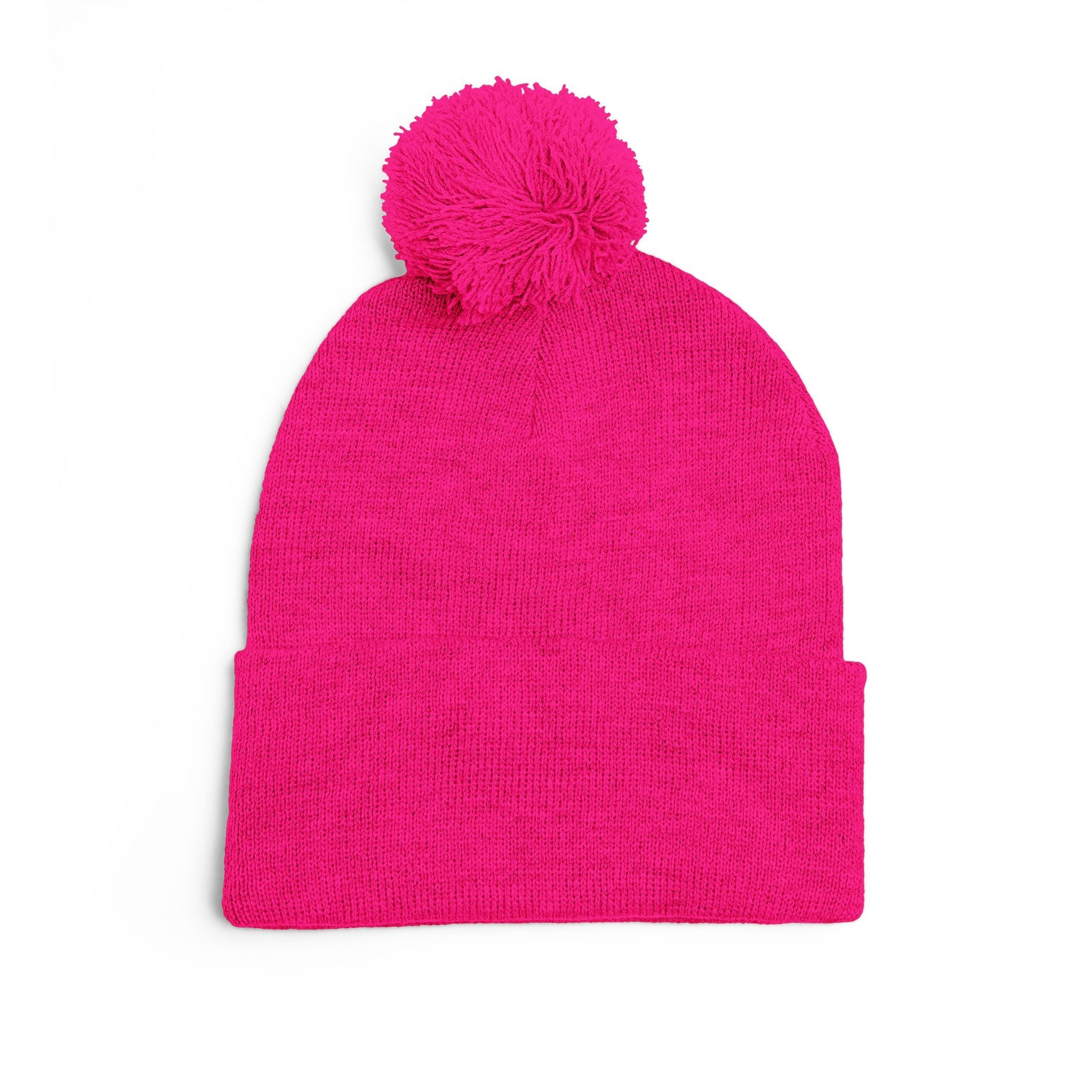 Empress Status Trailblazer Confidence Pom-Pom Knit Cap – Embroidered Beanie Winter Hat