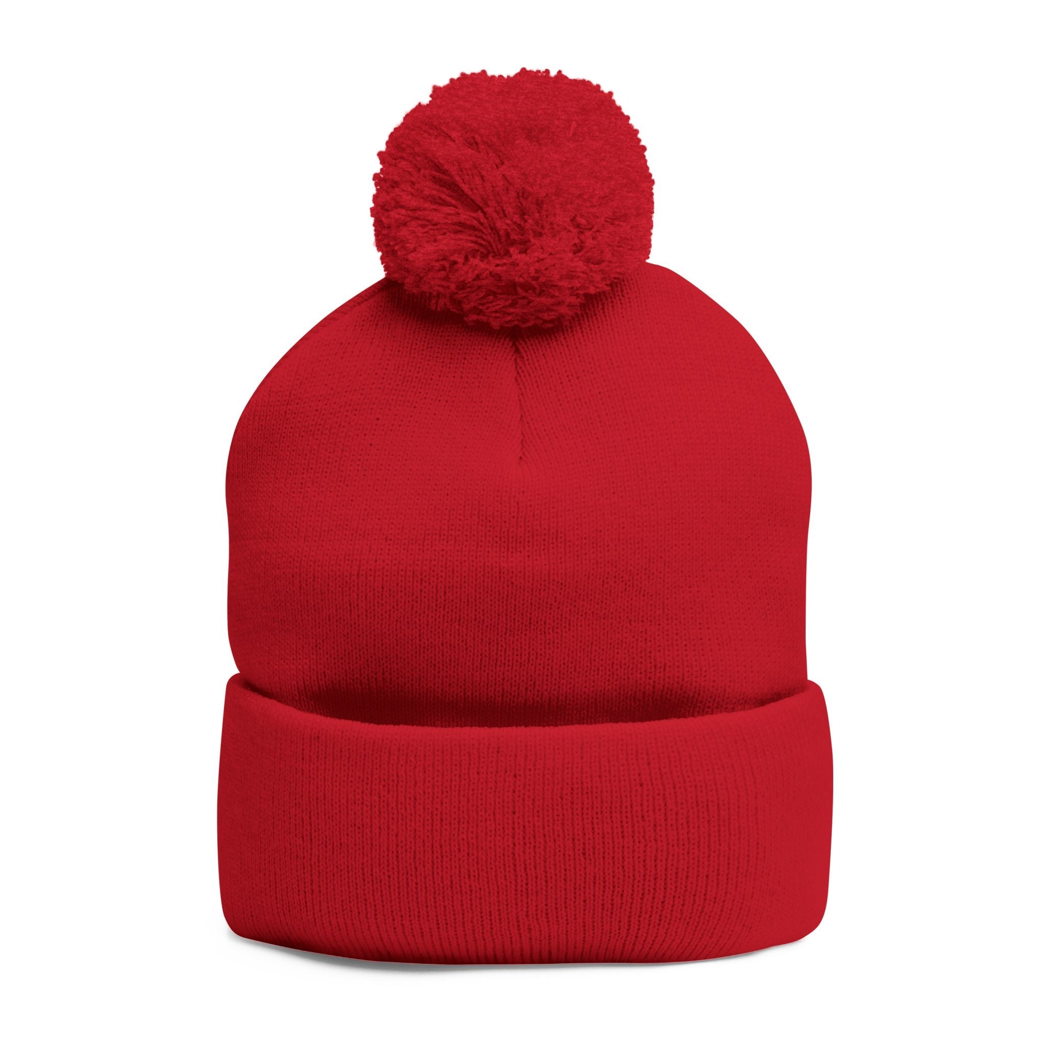 Empress Status Trailblazer Confidence Pom-Pom Knit Cap – Embroidered Beanie Winter Hat