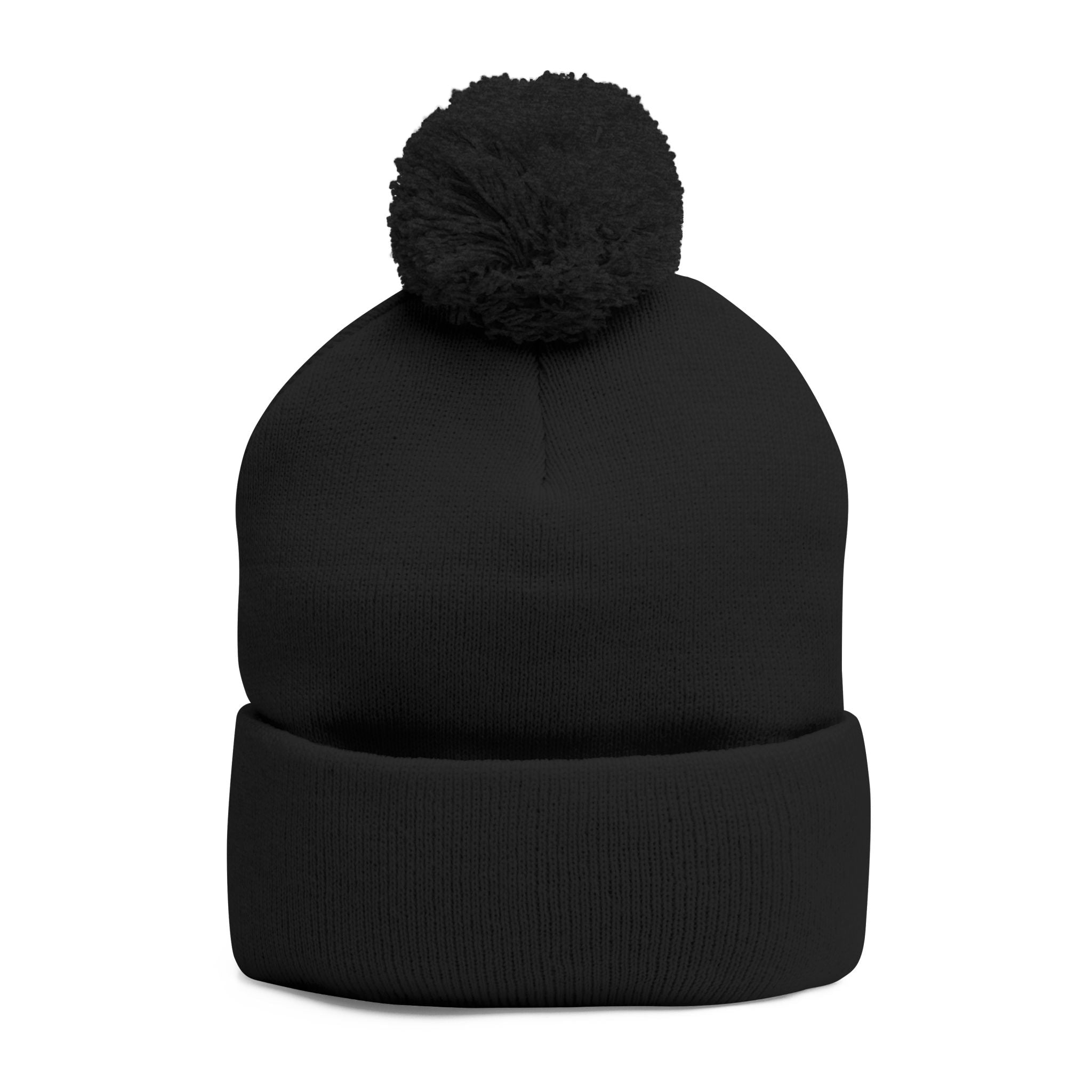Empress Status Trailblazer Confidence Pom-Pom Knit Cap – Embroidered Beanie Winter Hat