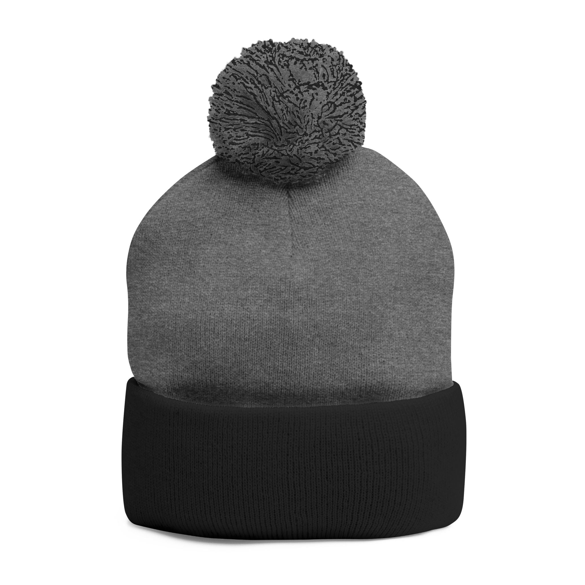Empress Status Trailblazer Confidence Pom-Pom Knit Cap – Embroidered Beanie Winter Hat