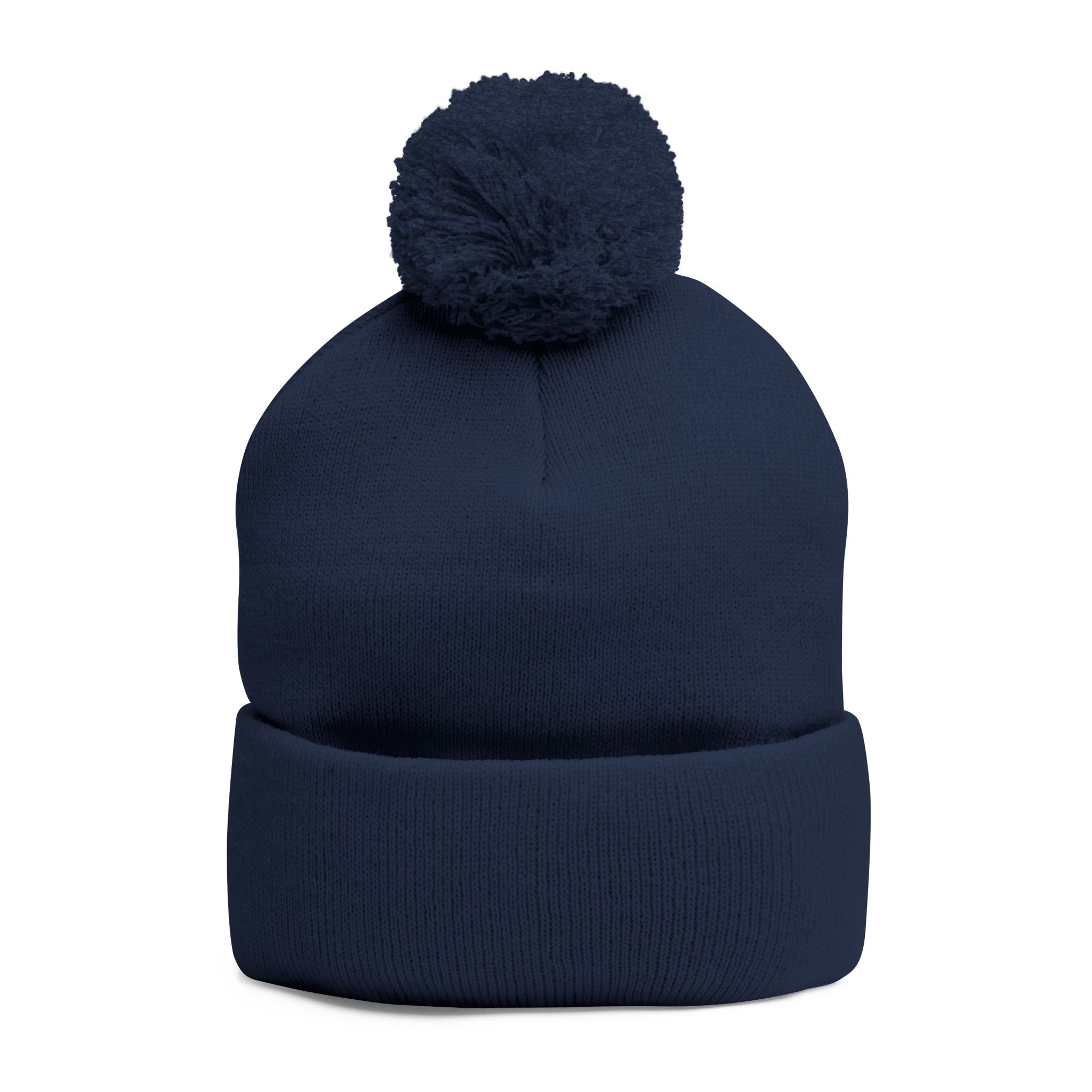 Empress Status Trailblazer Confidence Pom-Pom Knit Cap – Embroidered Beanie Winter Hat