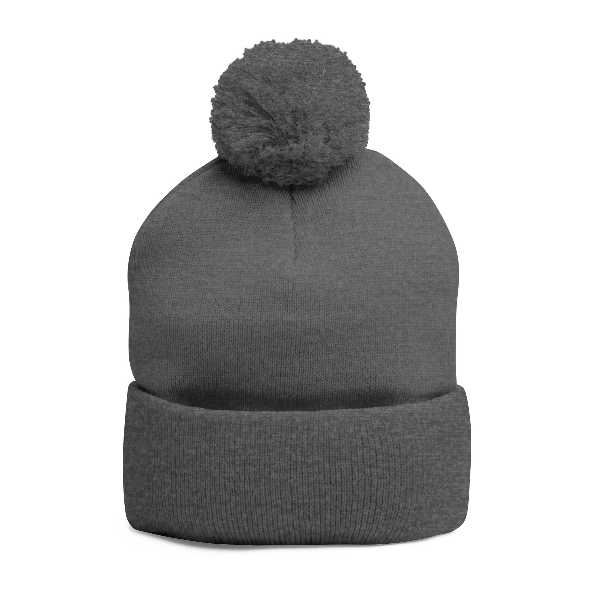 Empress Status Trailblazer Confidence Pom-Pom Knit Cap – Embroidered Beanie Winter Hat