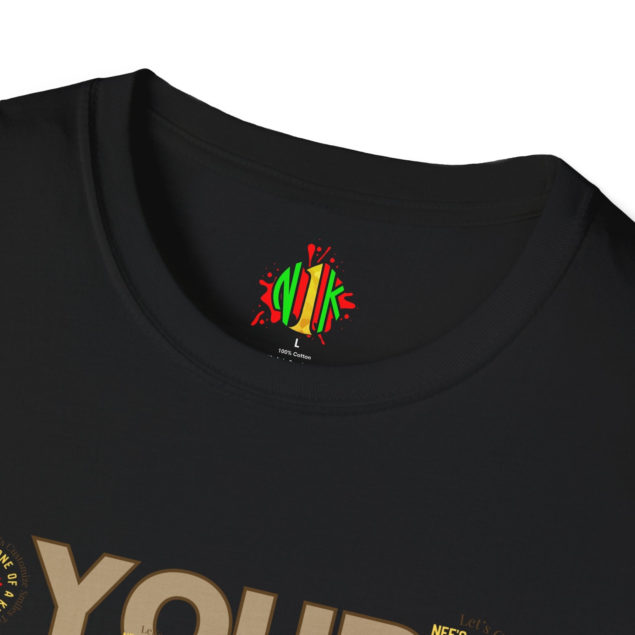 Front and Back Customizable Unisex T-Shirt — Add Your Photo Only