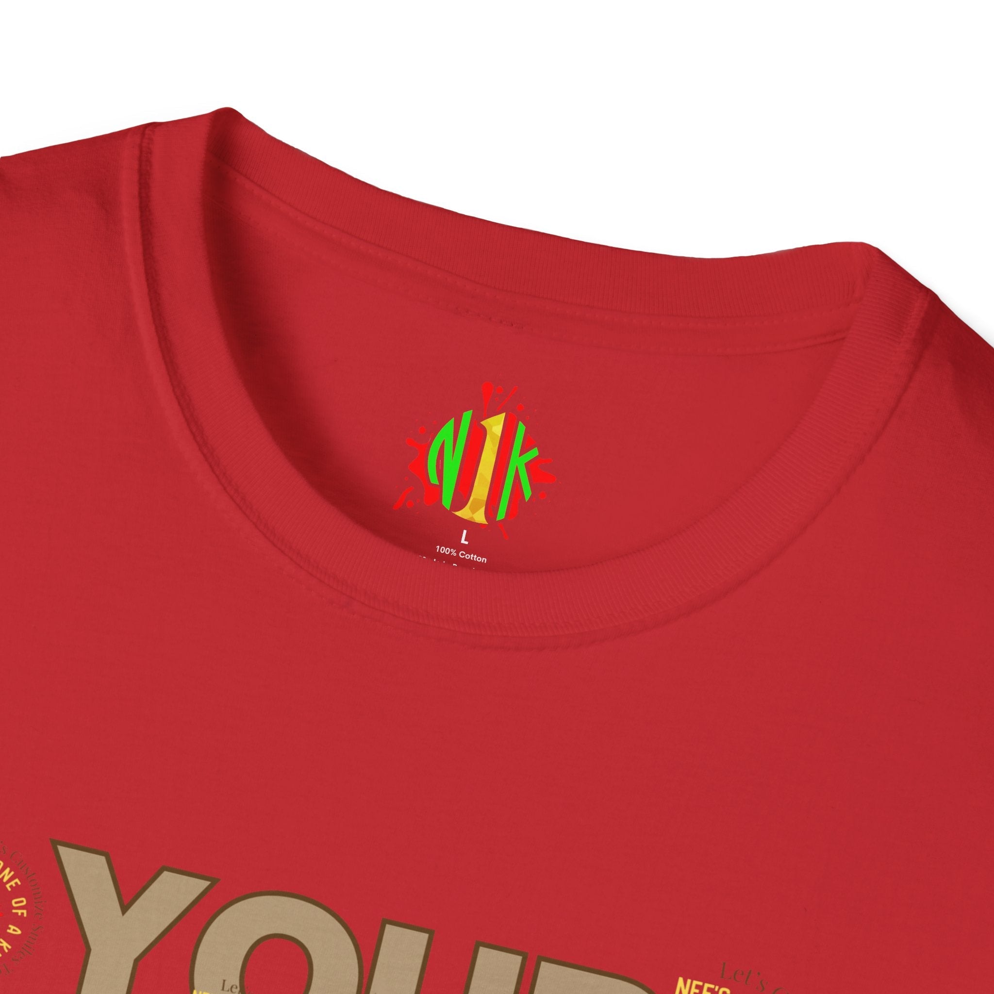 Front and Back Customizable Unisex T-Shirt — Add Your Photo Only
