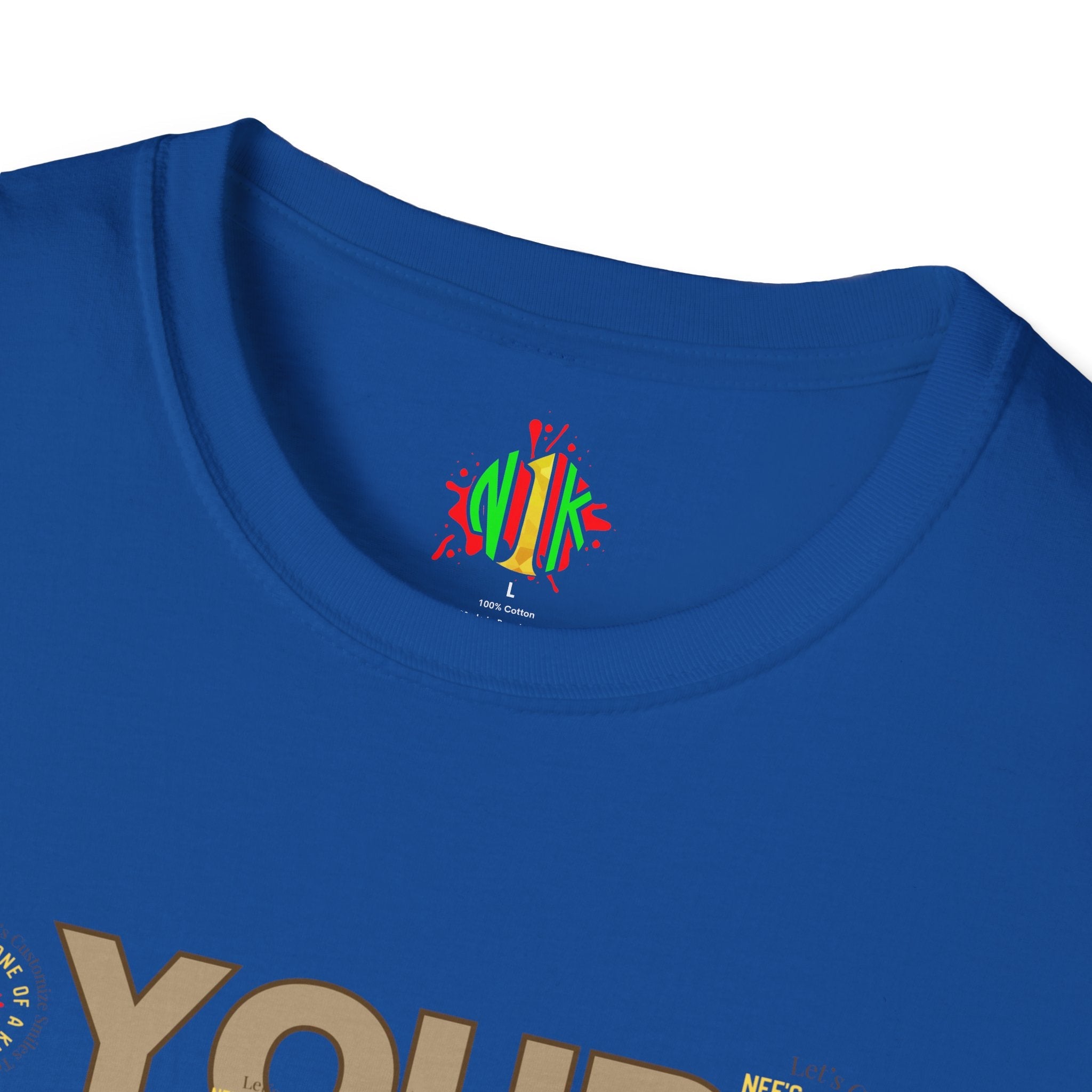 Front and Back Customizable Unisex T-Shirt — Add Your Photo Only