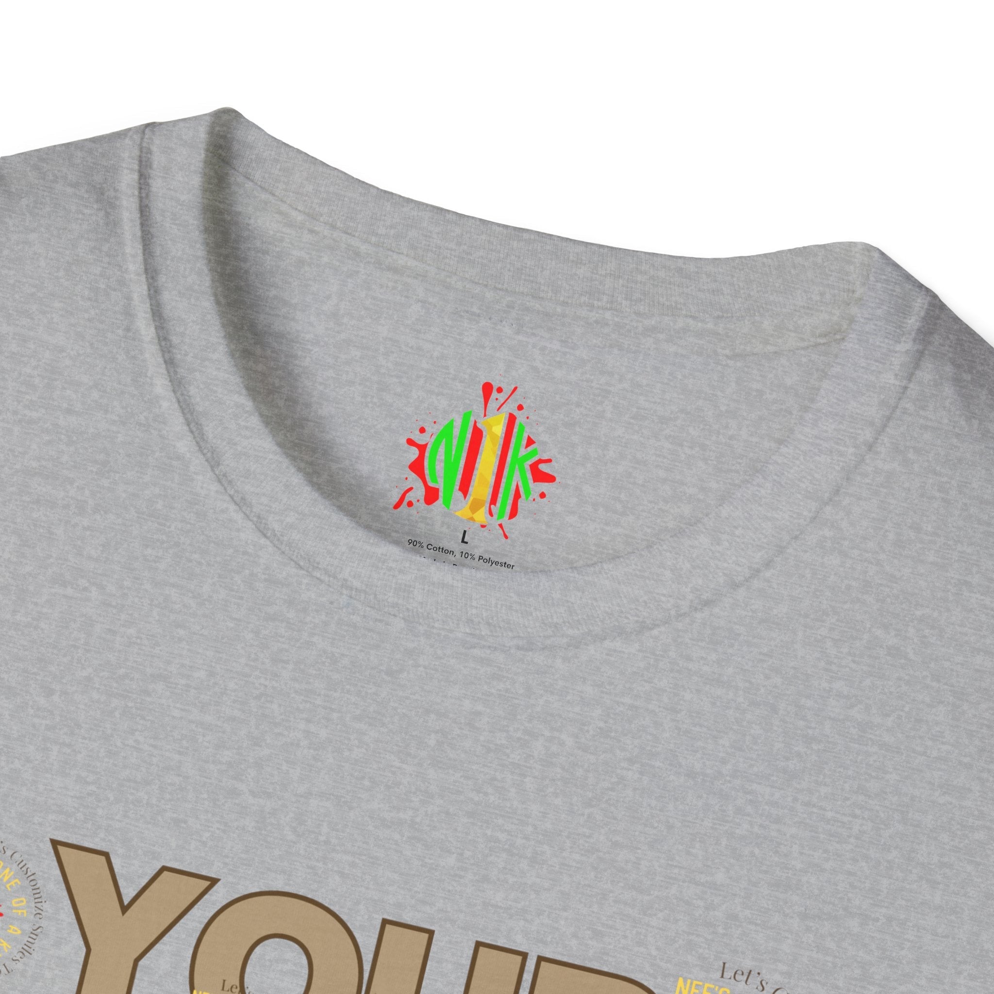 Front and Back Customizable Unisex T-Shirt — Add Your Photo Only
