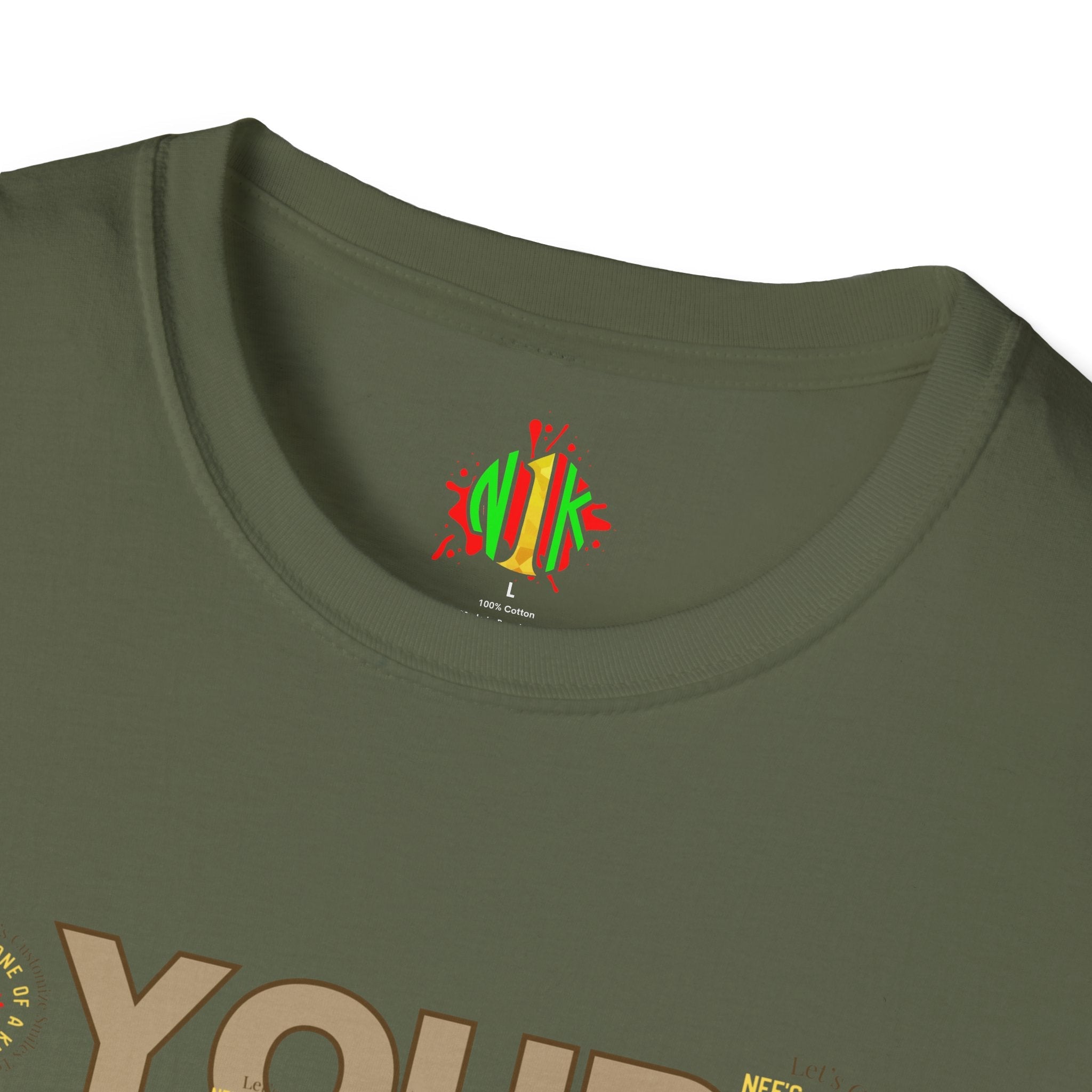 Front and Back Customizable Unisex T-Shirt — Add Your Photo Only