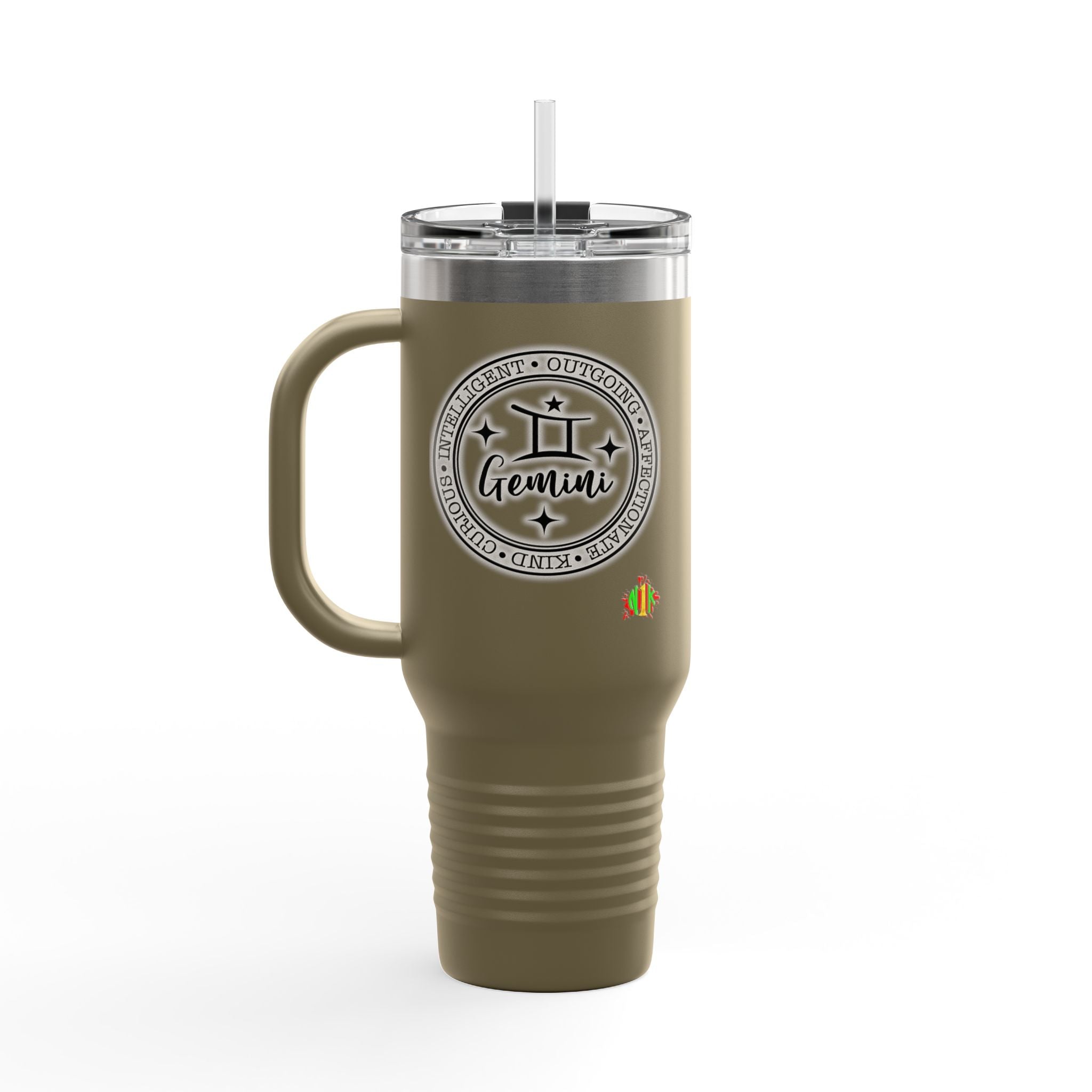 Gemini Insulated Travel Mug | Personalized 40oz Tumbler | Ideal Gift fMugGemini Insulated Travel Mug