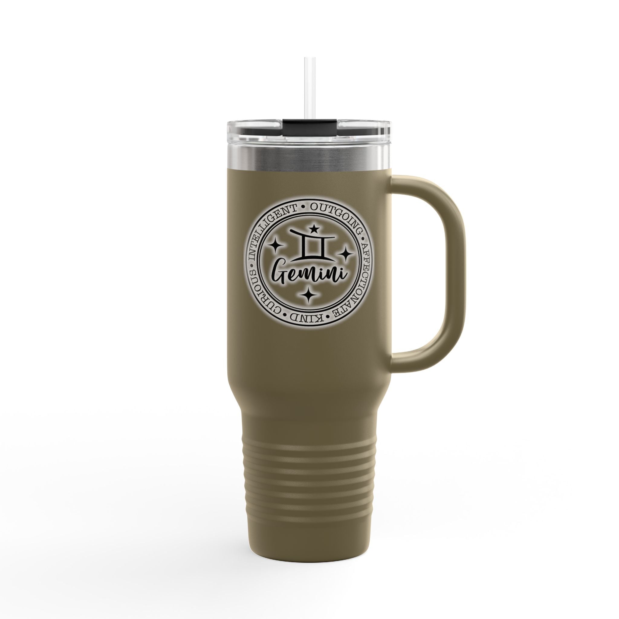 Gemini Insulated Travel Mug | Personalized 40oz Tumbler | Ideal Gift fMugGemini Insulated Travel Mug