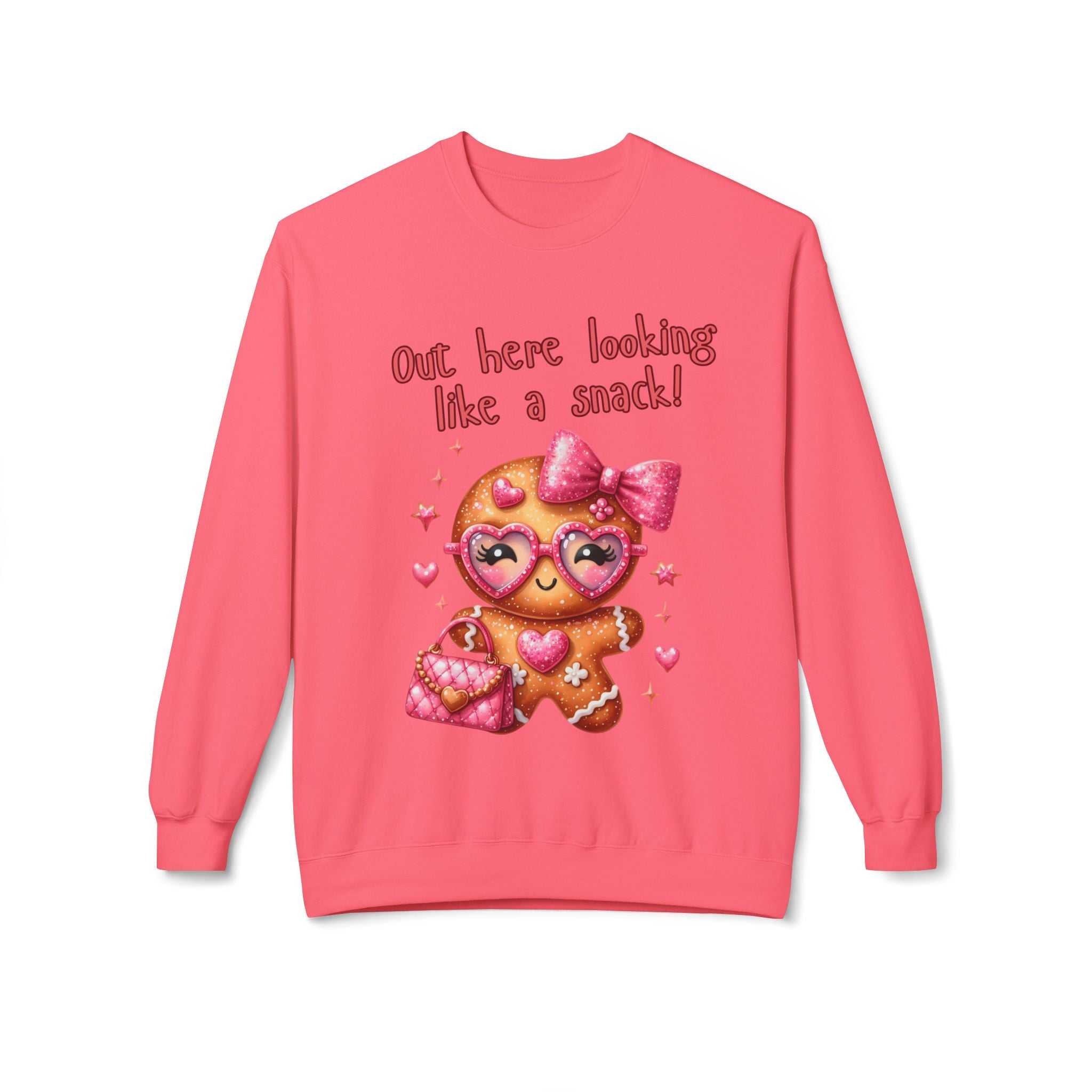 Gingerbread 'Out Here Looking Like a Snack' SweatshirtSweatshirtGingerbread sweatshirt