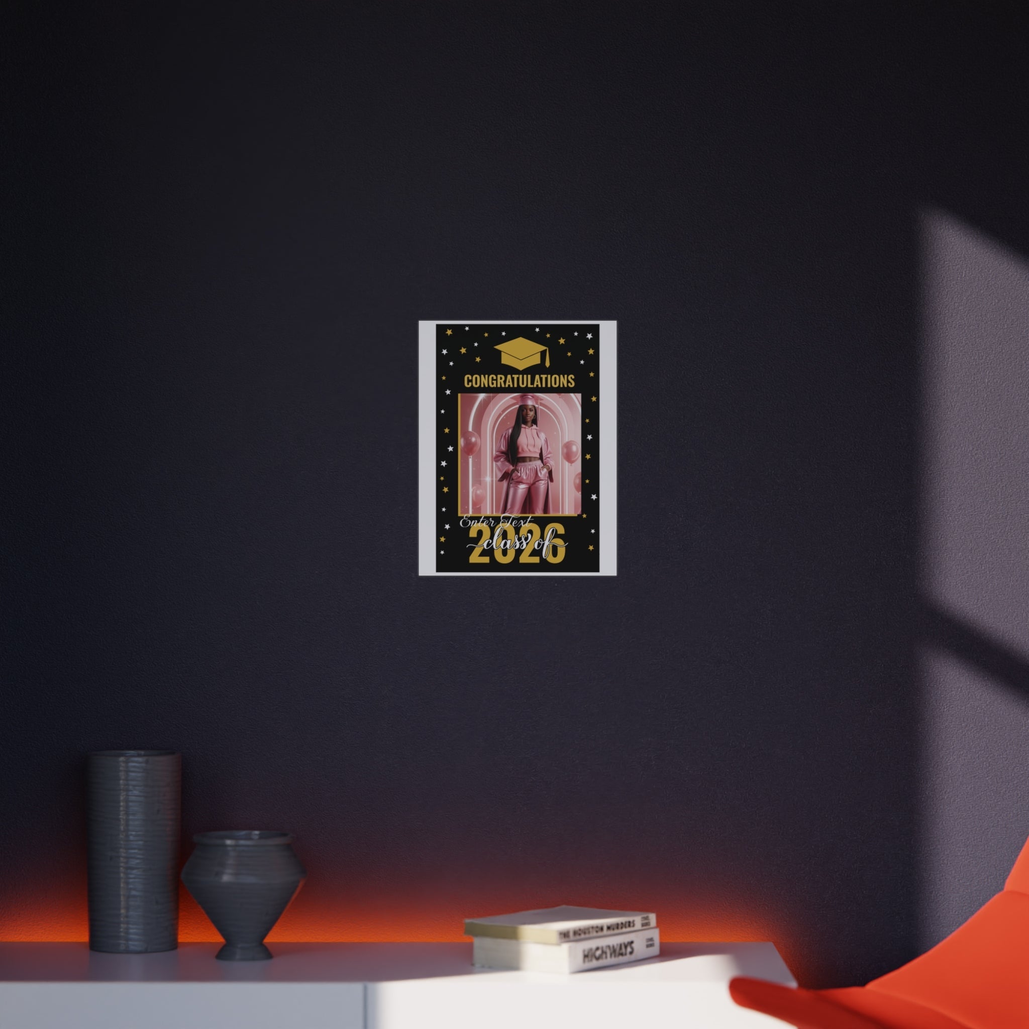 Graduation Photo Foam Board — "Congratulations Class of 2026" (Customizable Photo & Text Frame)