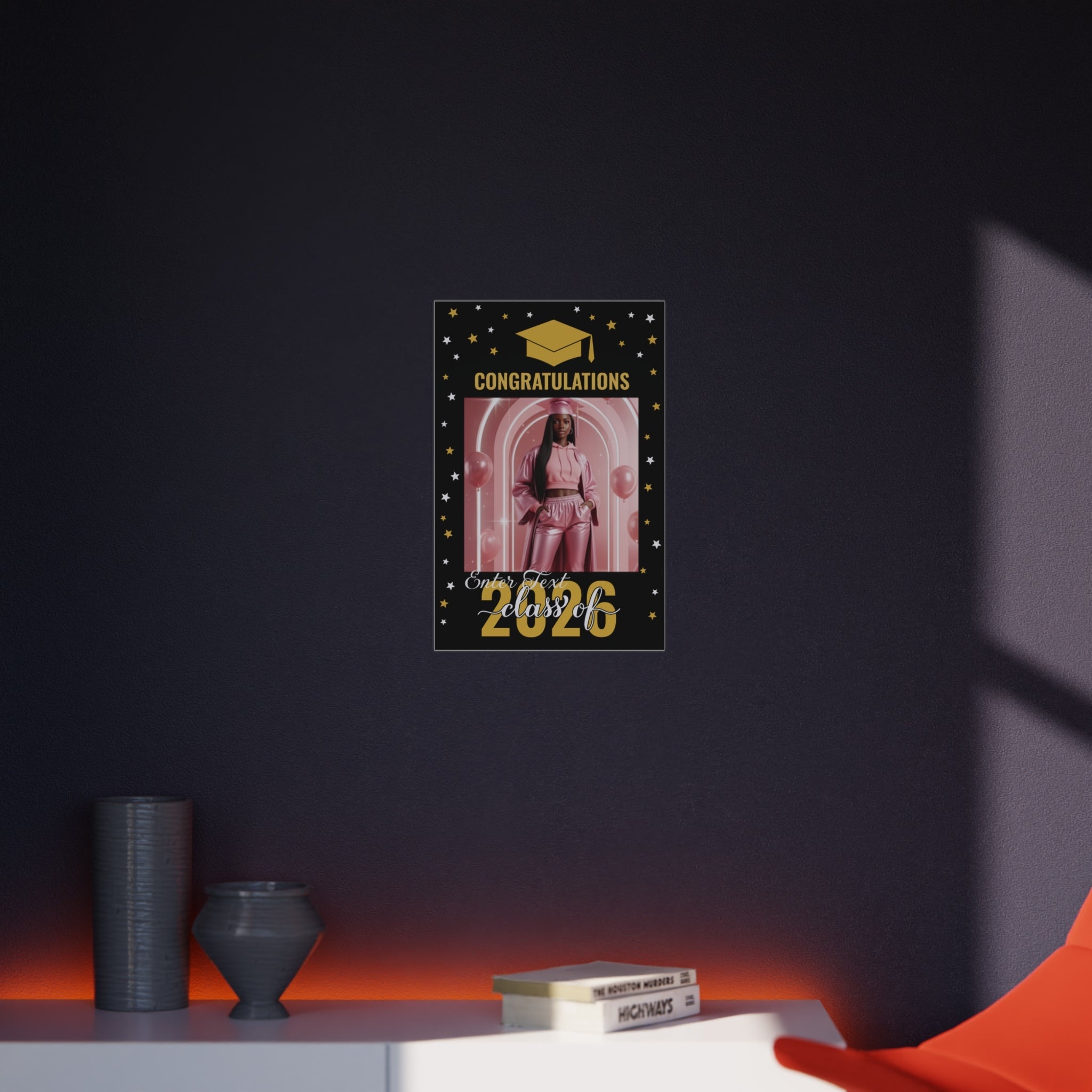 Graduation Photo Foam Board — "Congratulations Class of 2026" (Customizable Photo & Text Frame)