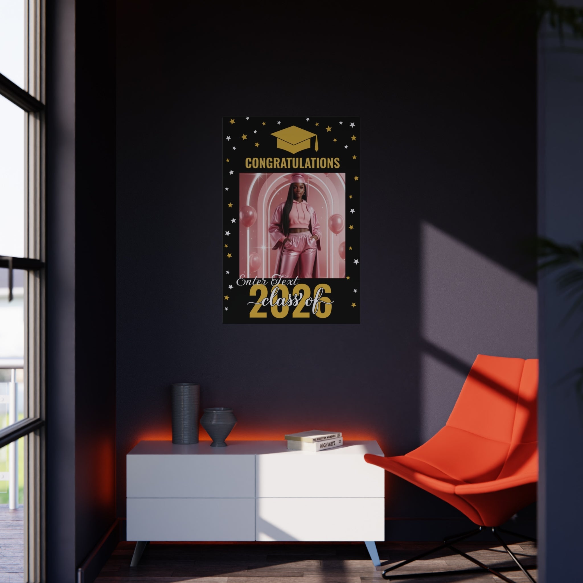 Graduation Photo Foam Board — "Congratulations Class of 2026" (Customizable Photo & Text Frame)