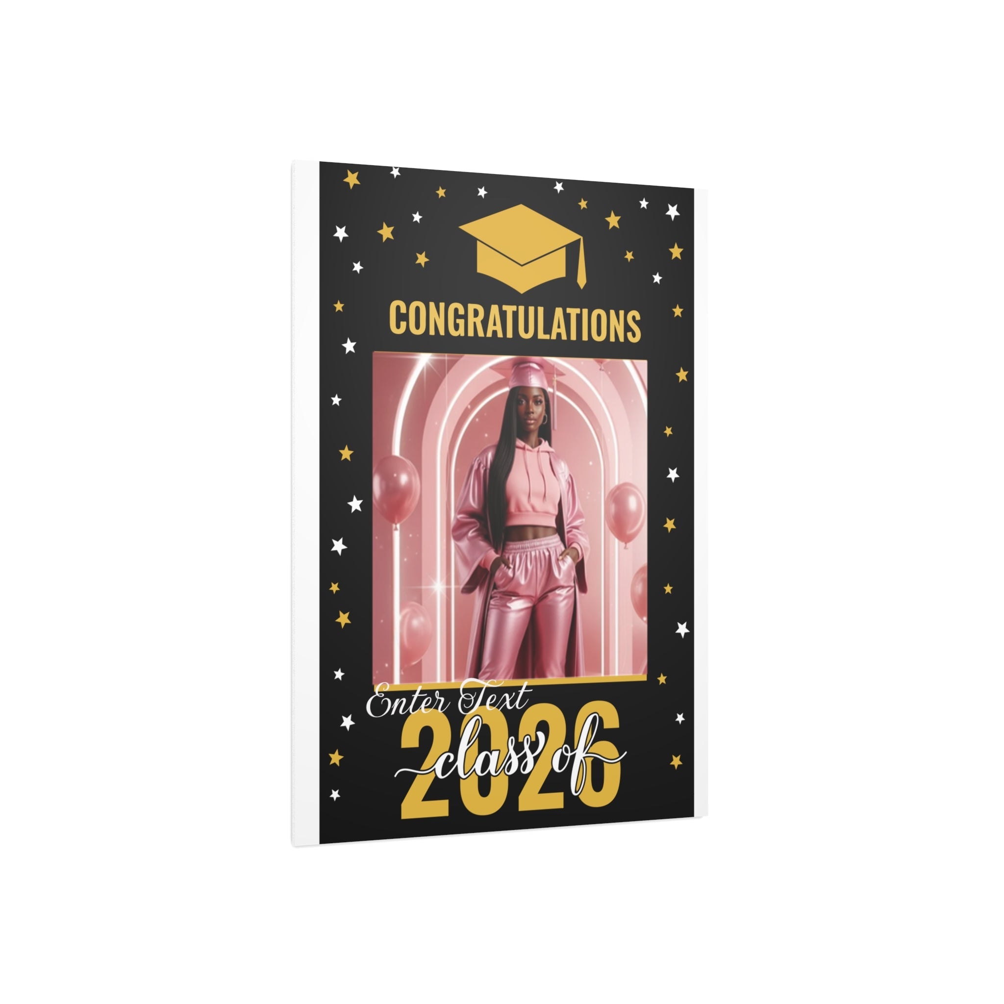 Graduation Photo Foam Board — "Congratulations Class of 2026" (Customizable Photo & Text Frame)
