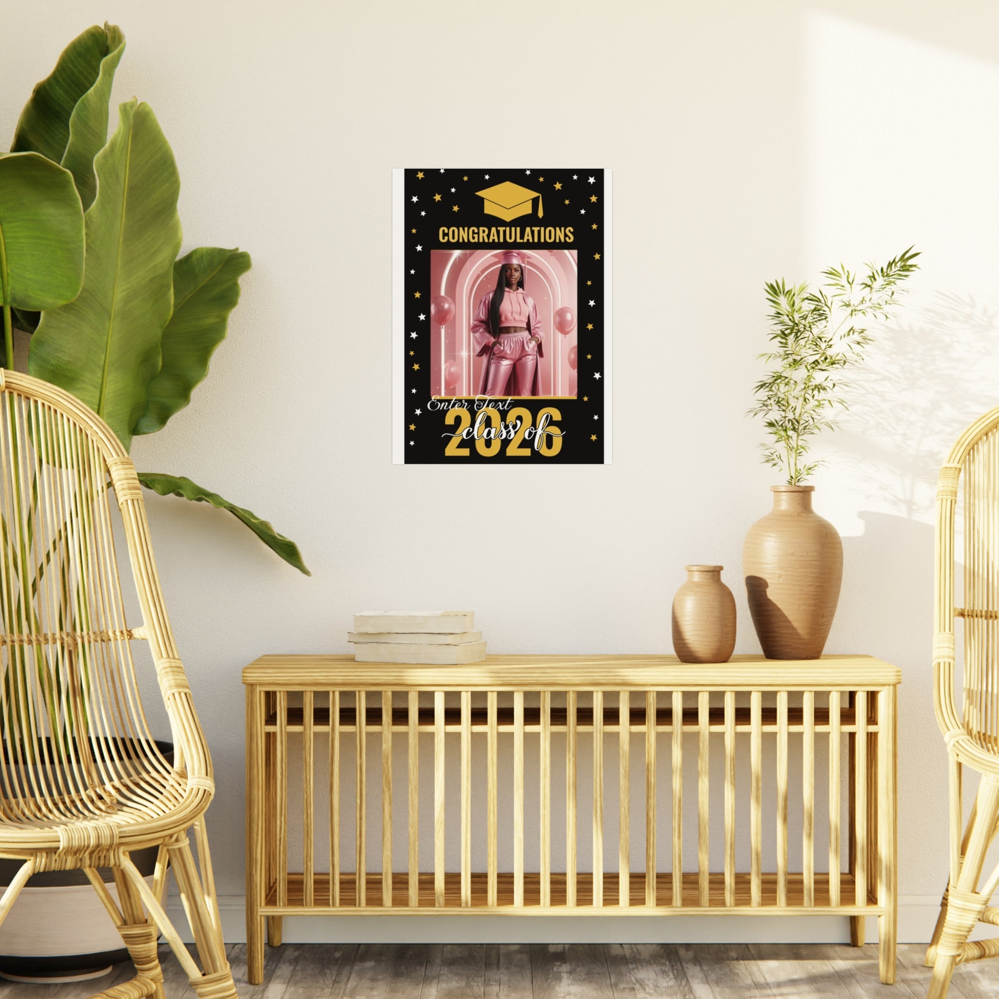 Graduation Photo Foam Board — "Congratulations Class of 2026" (Customizable Photo & Text Frame)