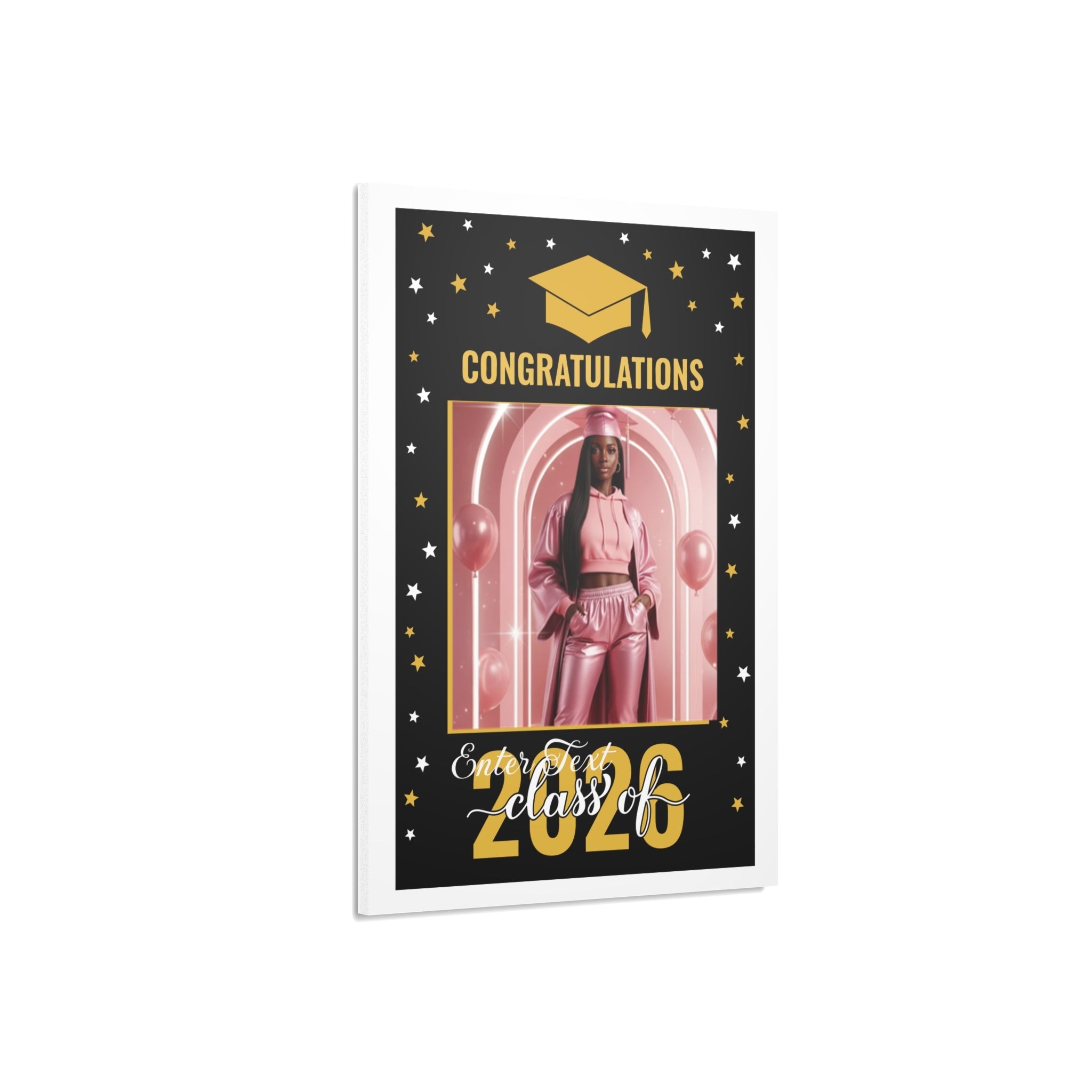 Graduation Photo Foam Board — "Congratulations Class of 2026" (Customizable Photo & Text Frame)