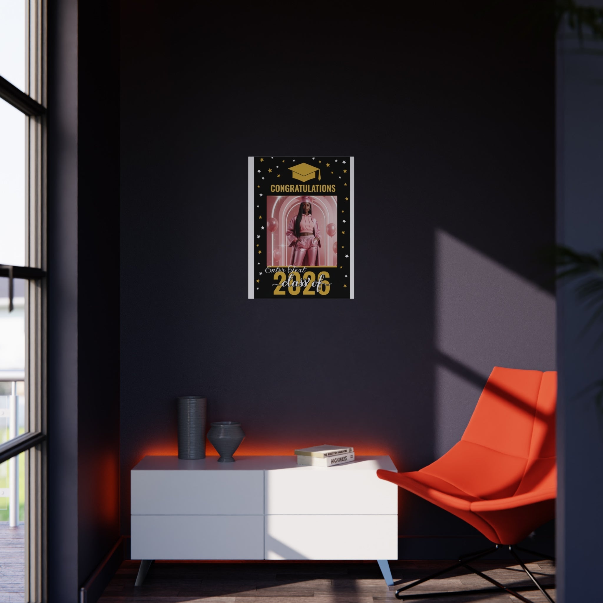 Graduation Photo Foam Board — "Congratulations Class of 2026" (Customizable Photo & Text Frame)