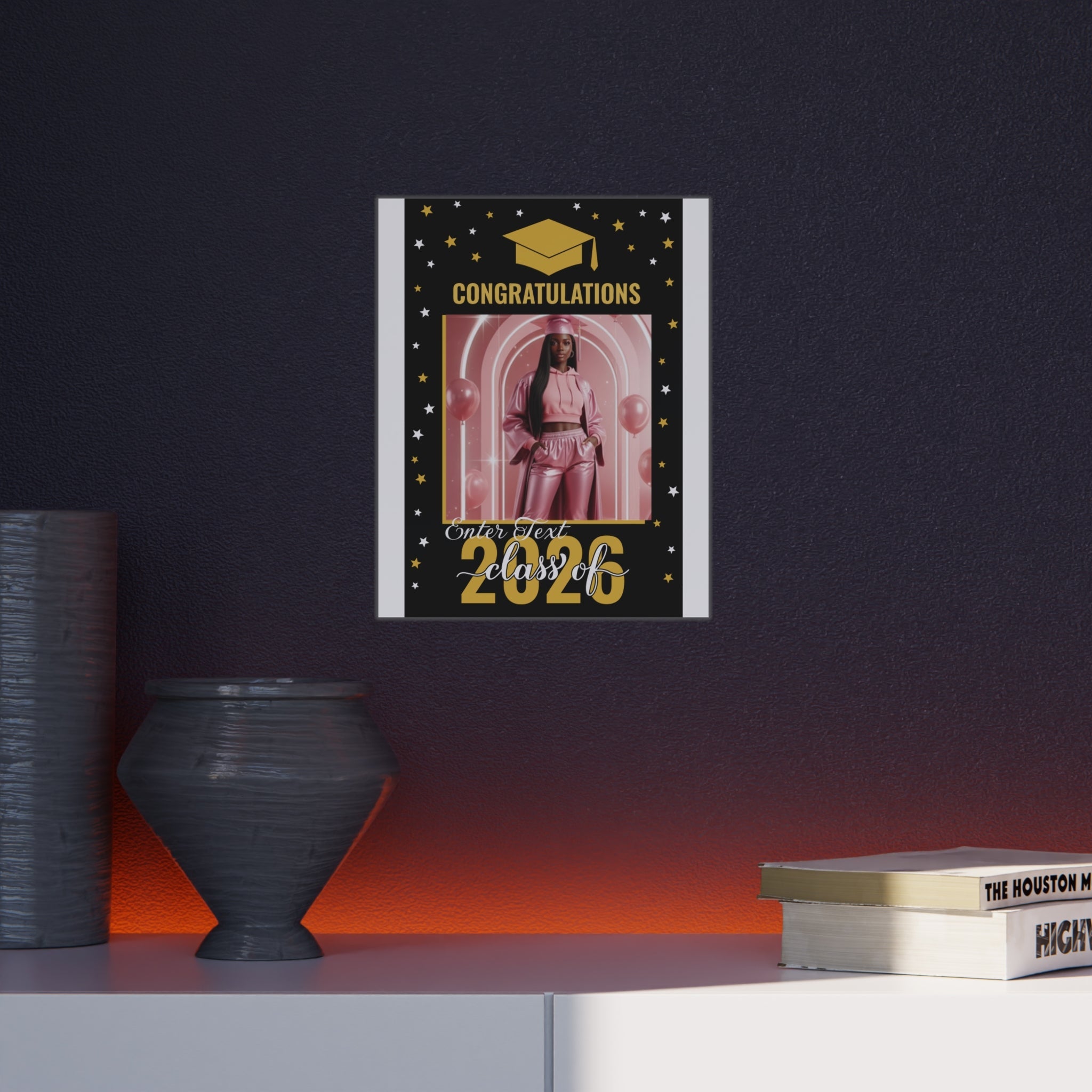 Graduation Photo Foam Board — "Congratulations Class of 2026" (Customizable Photo & Text Frame)