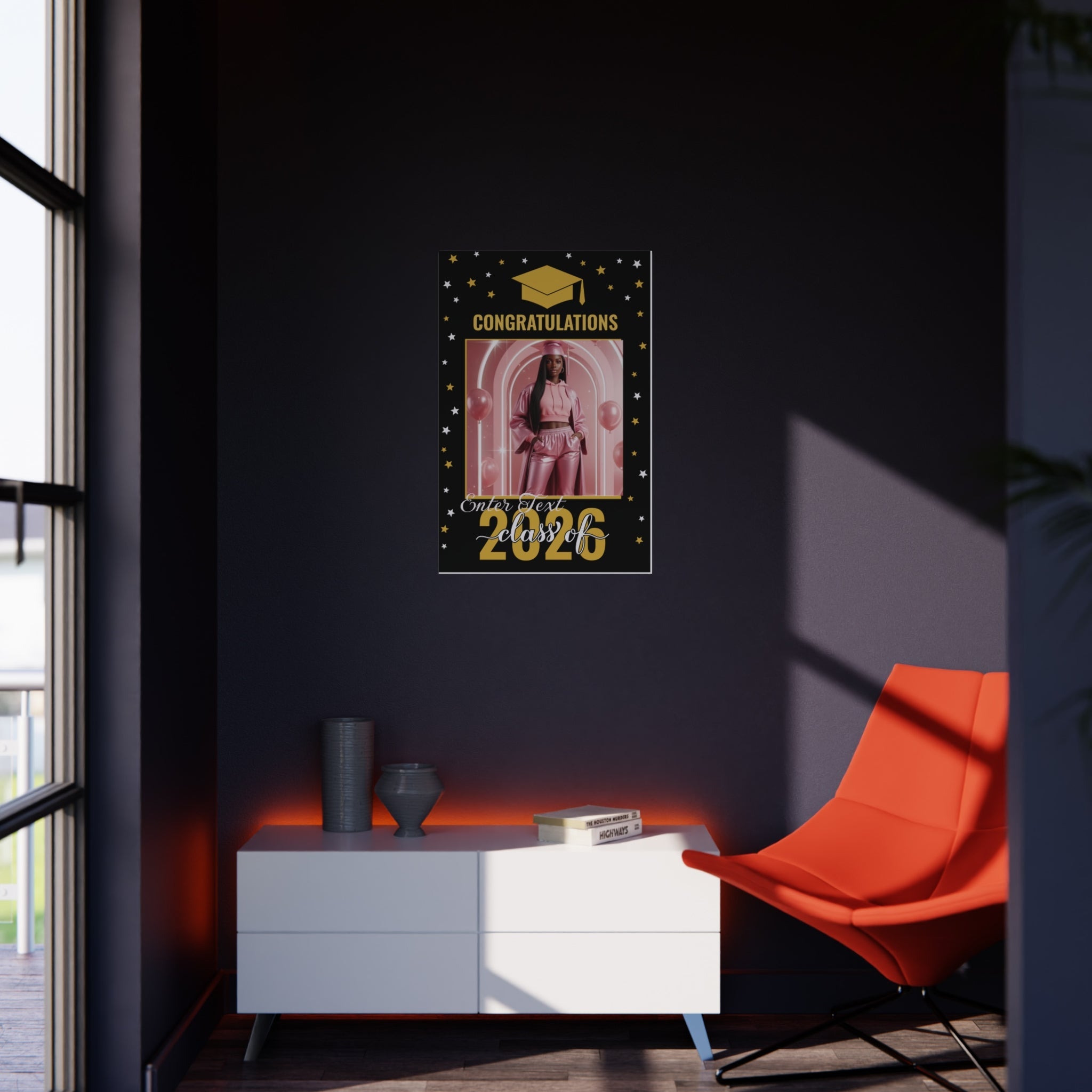 Graduation Photo Foam Board — "Congratulations Class of 2026" (Customizable Photo & Text Frame)