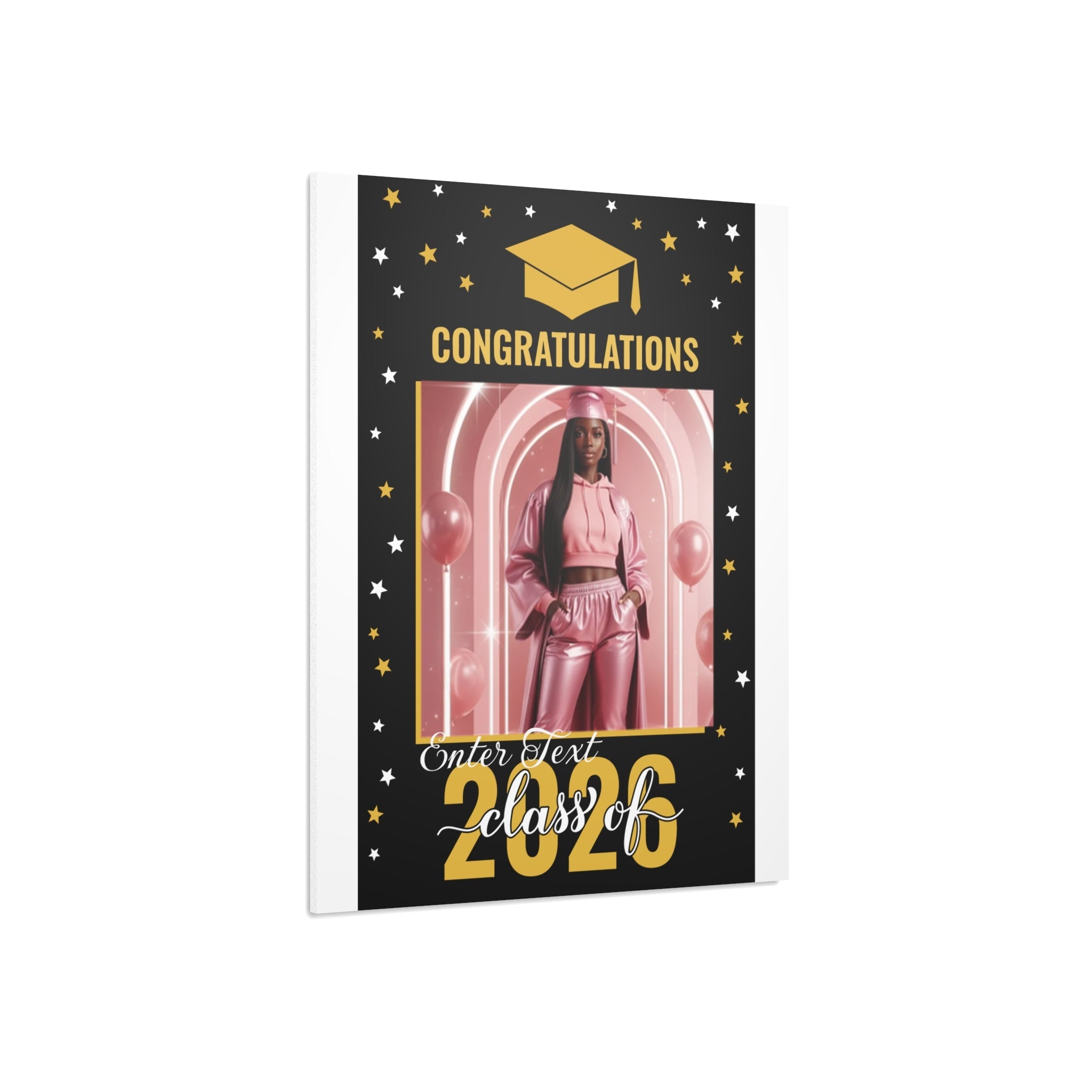 Graduation Photo Foam Board — "Congratulations Class of 2026" (Customizable Photo & Text Frame)