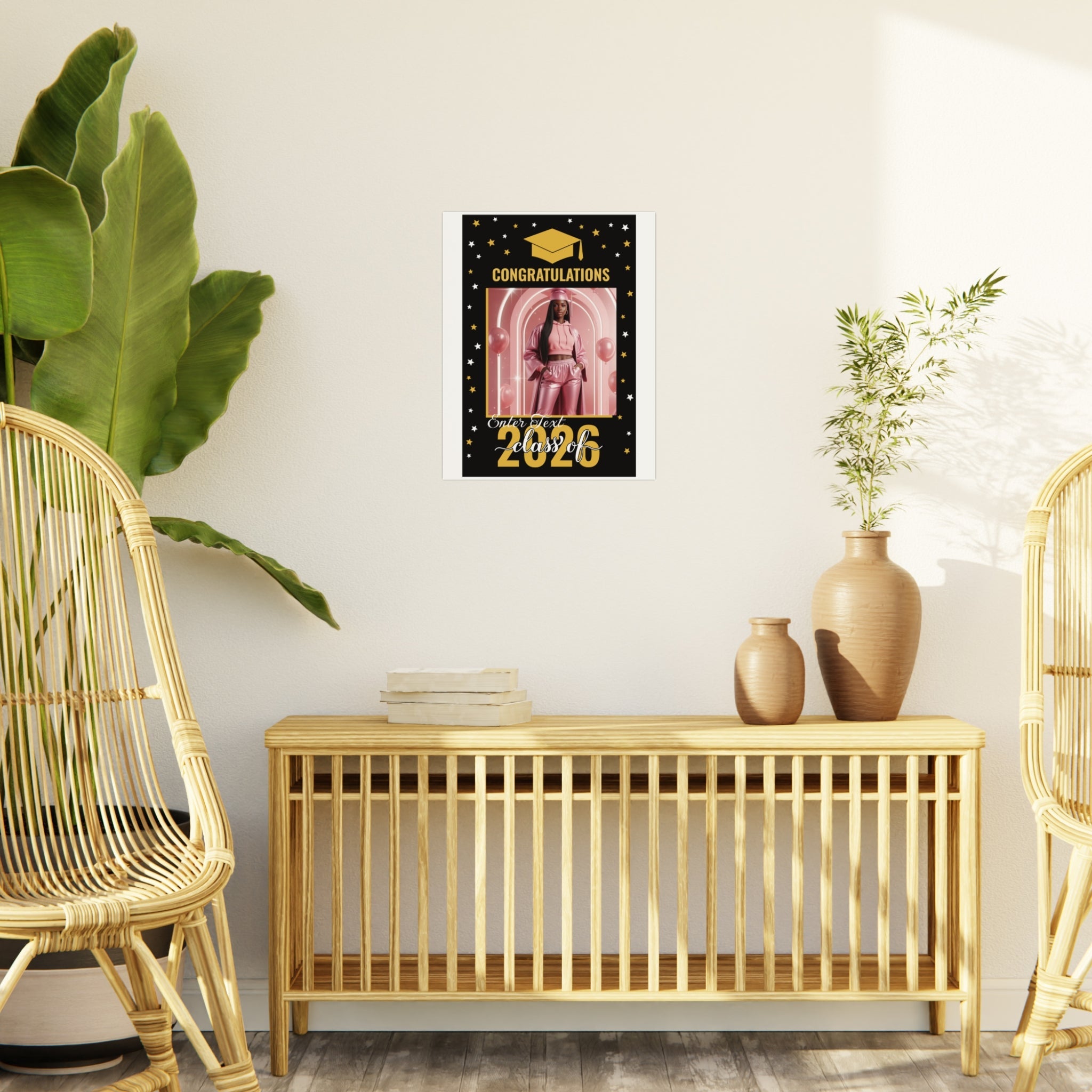 Graduation Photo Foam Board — "Congratulations Class of 2026" (Customizable Photo & Text Frame)