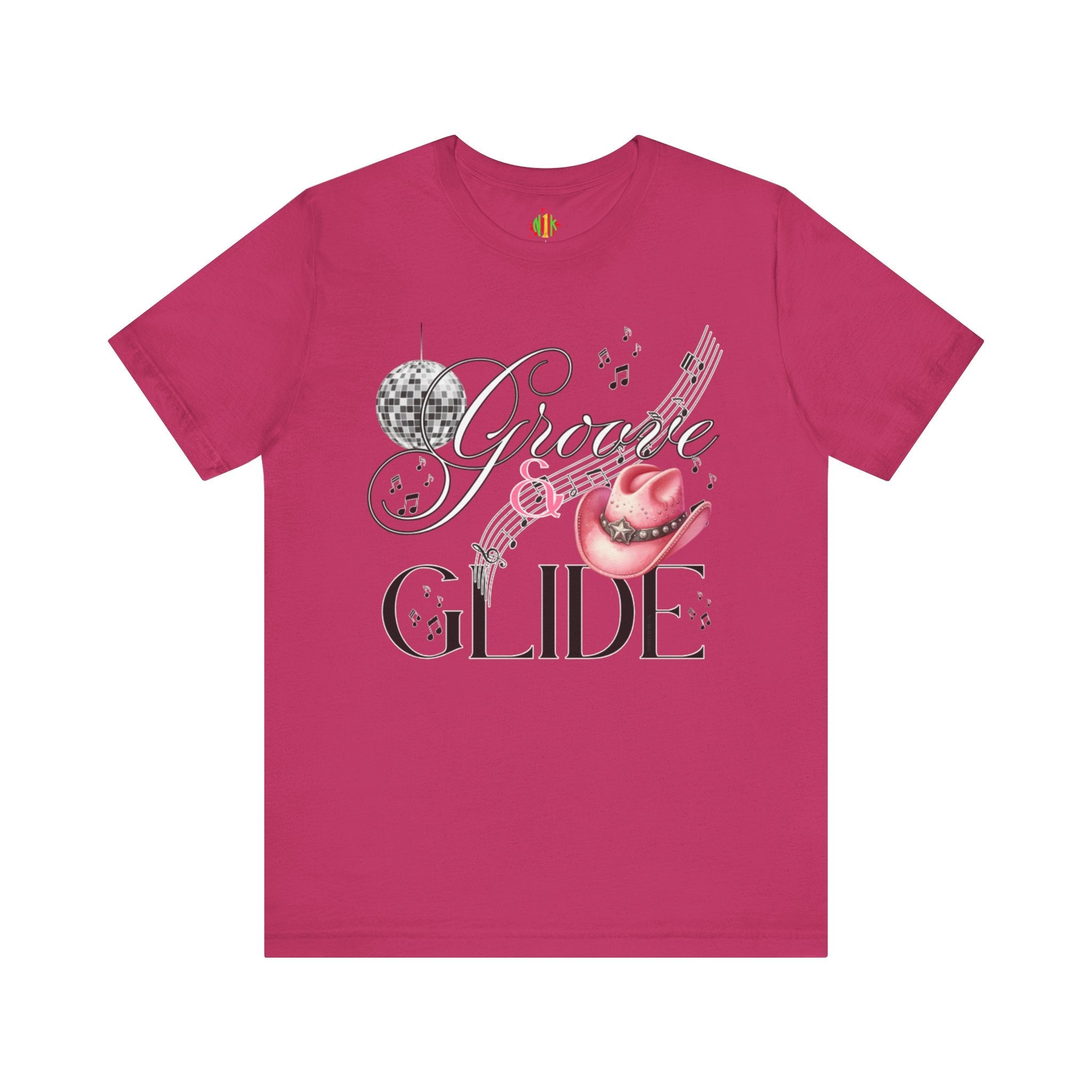 Groovy Glide Unisex Jersey Tee - Fun Retro Music VibesT-ShirtUnisex Jersey Tee
