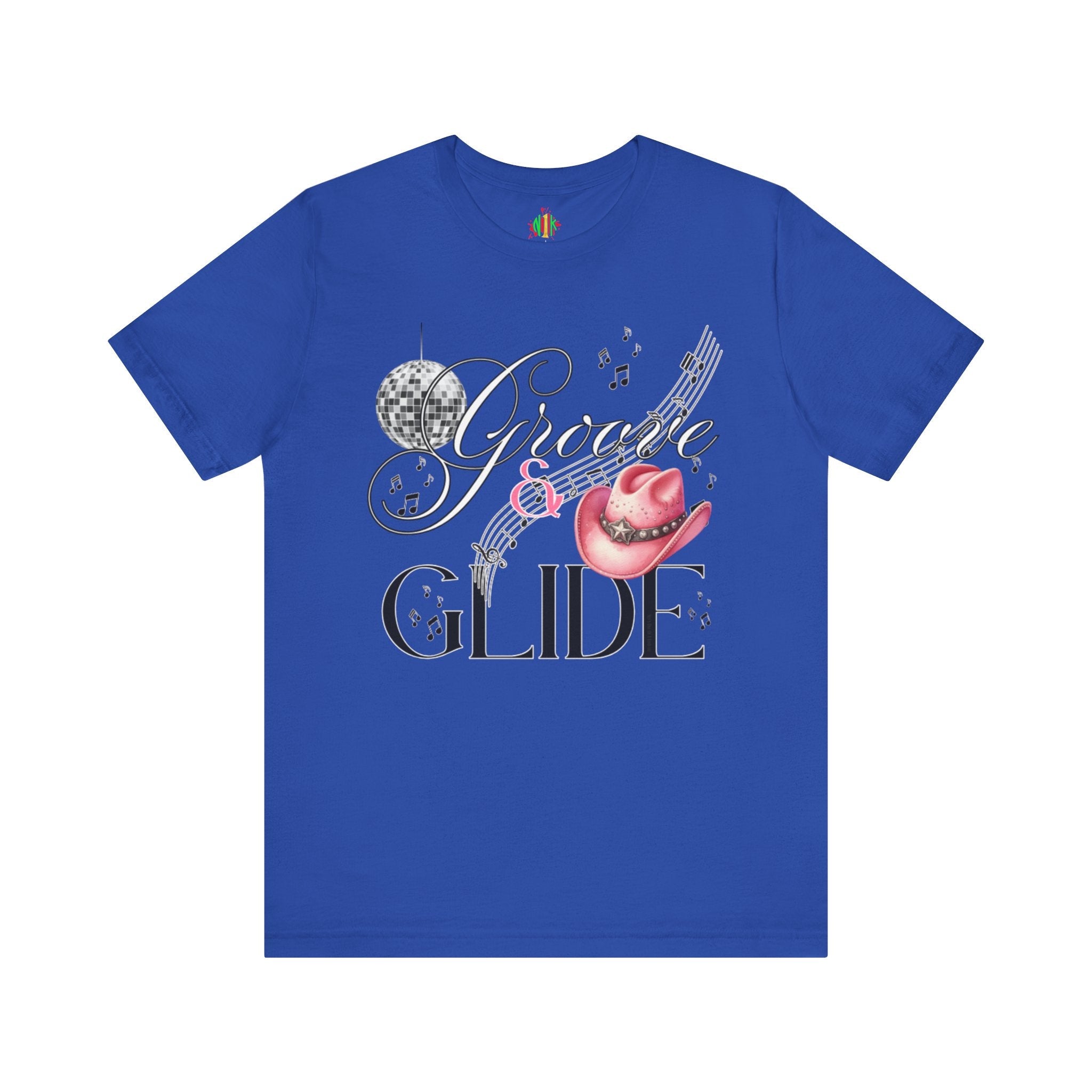 Groovy Glide Unisex Jersey Tee - Fun Retro Music VibesT-ShirtUnisex Jersey Tee