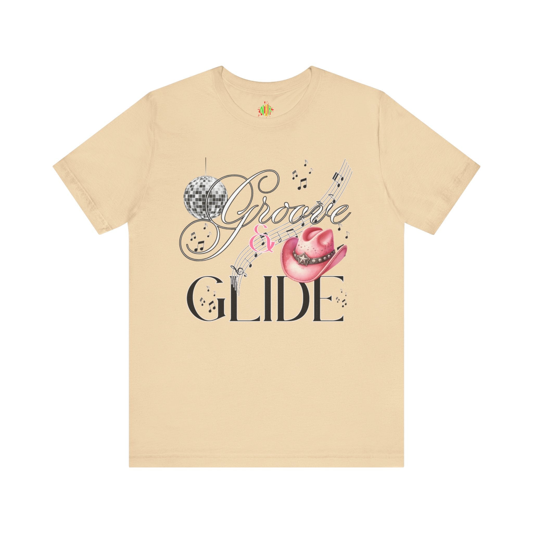 Groovy Glide Unisex Jersey Tee - Fun Retro Music VibesT-ShirtUnisex Jersey Tee
