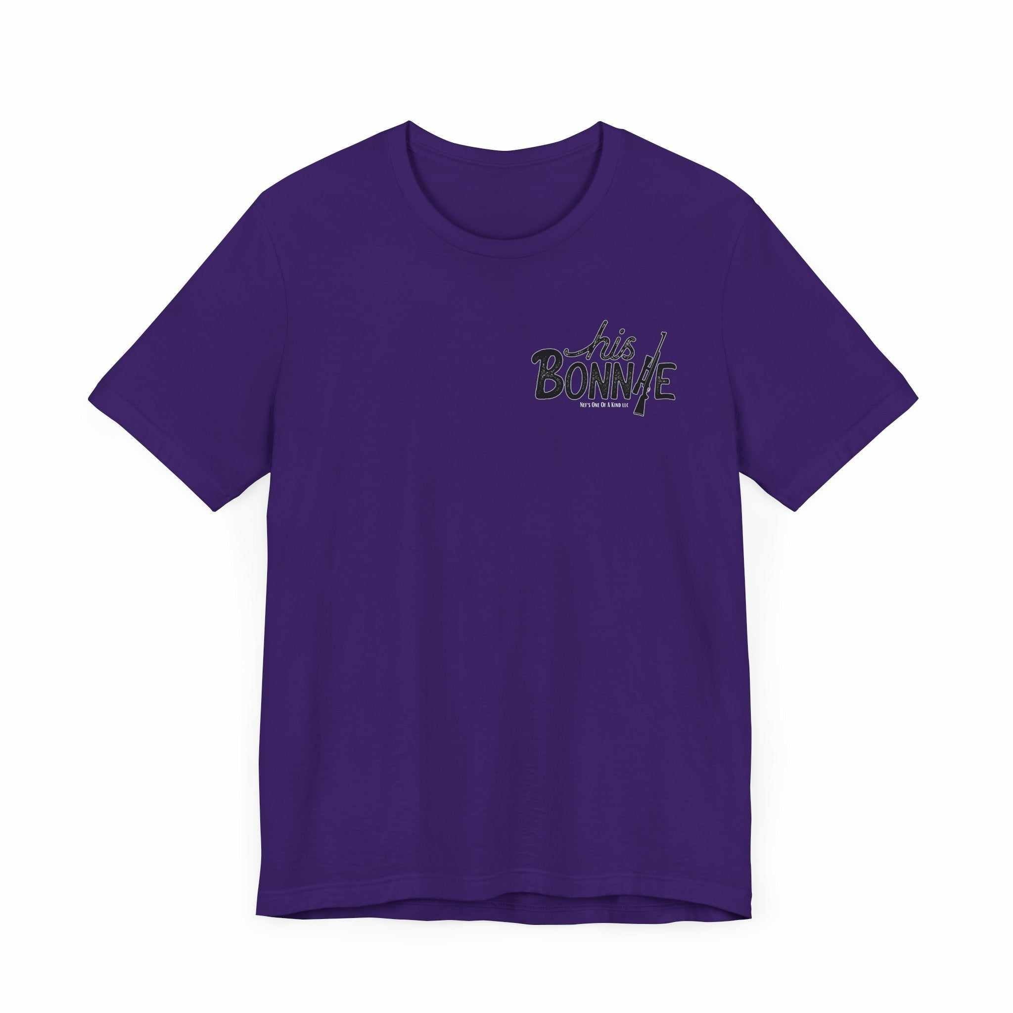 His Bonnie to Her Clyde Valentine Casual Soft Unisex Jersey Crew Neck T-ShirtClyde Valentine Casual Soft Unisex Jersey Crew Neck Short Sleeve Tee Express Delivery
