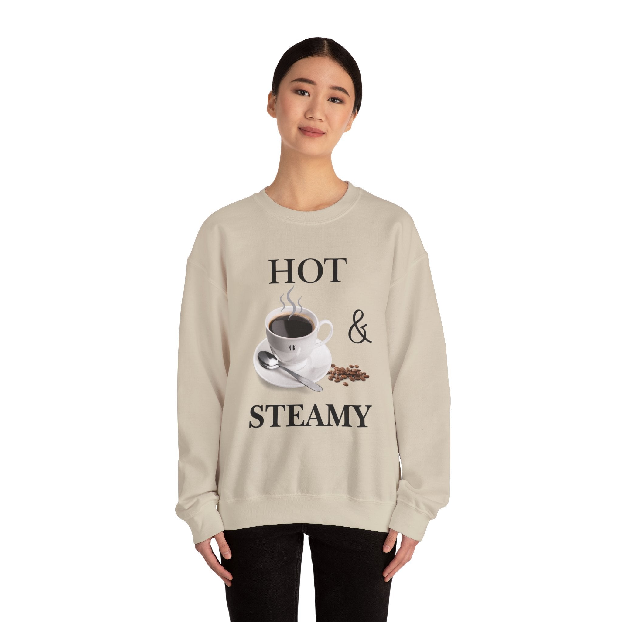 Hot and Steamy Cofee Unisex Heavy Blend™ Crewneck Sweatshirt
