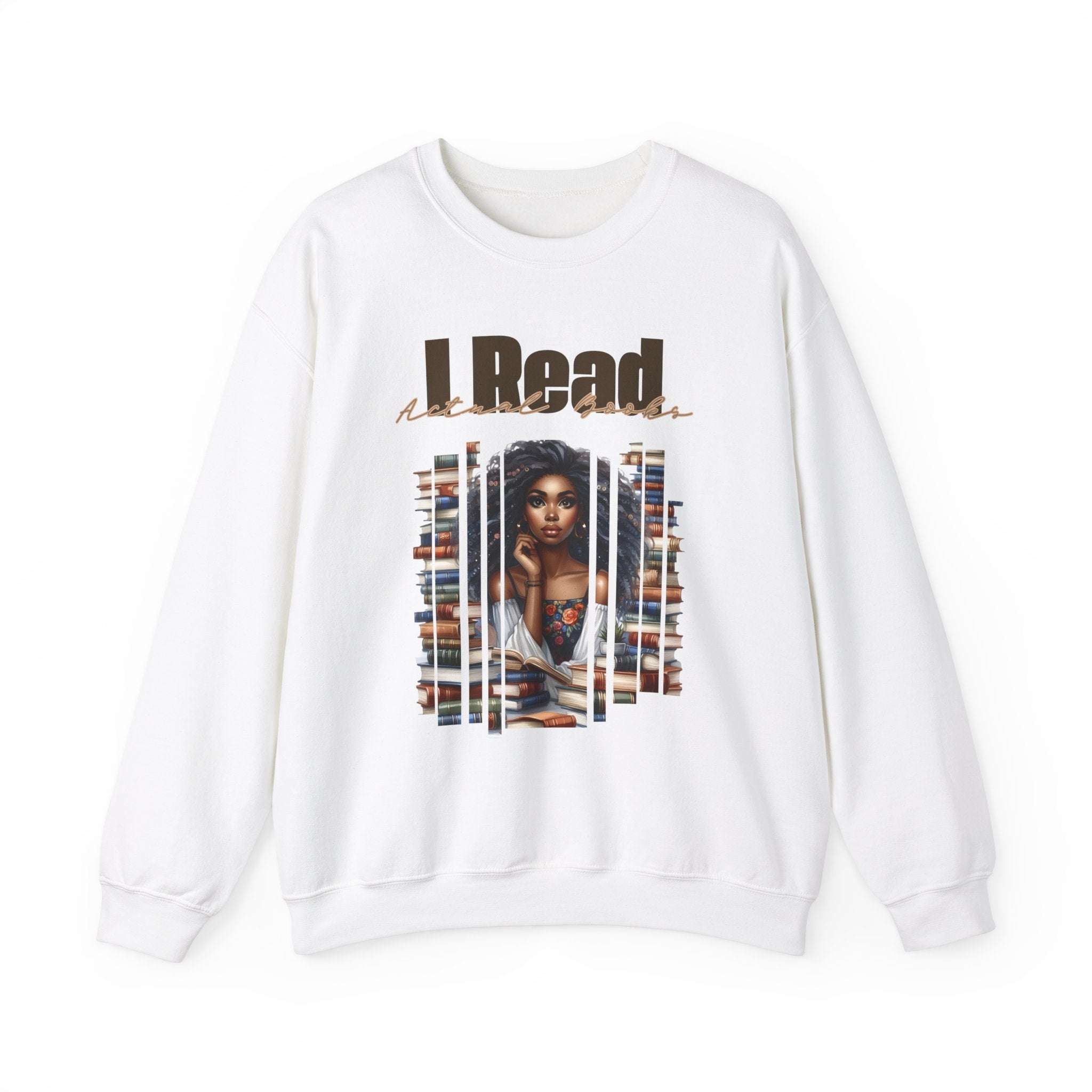 read actual books Unisex Heavy Blend™ Crewneck Sweatshirt