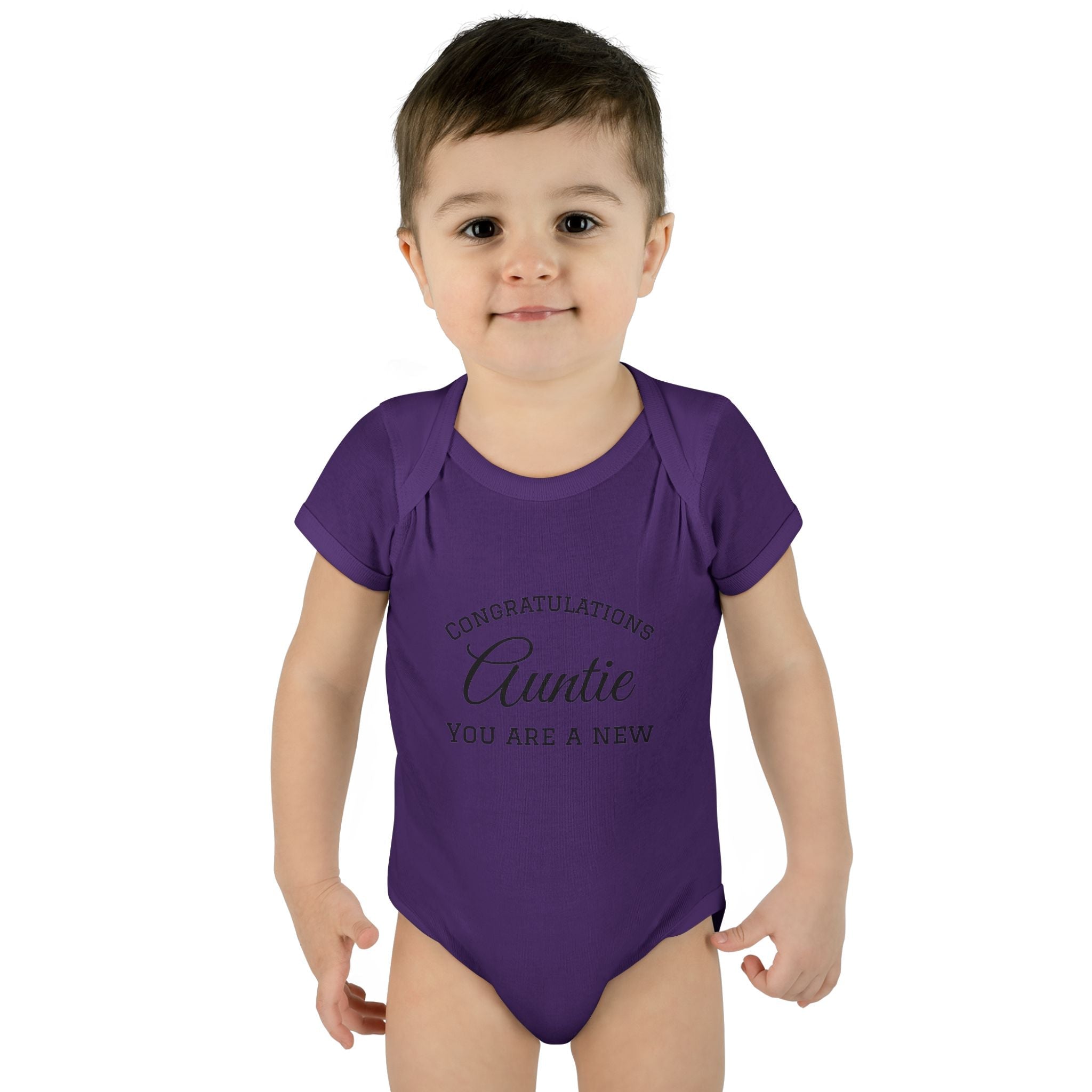 Infant Baby Add Text Rib Bodysuit