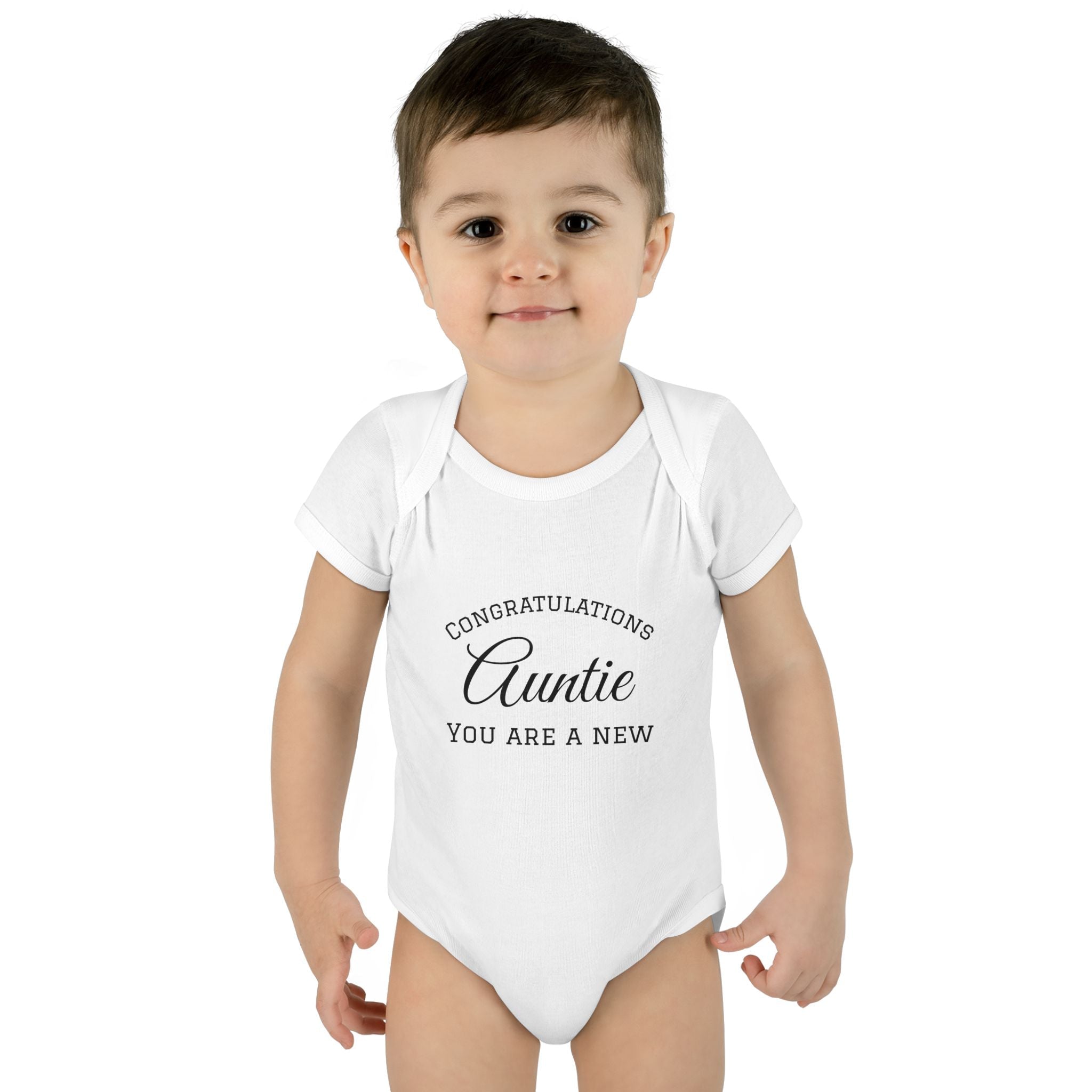 Infant Baby Add Text Rib Bodysuit
