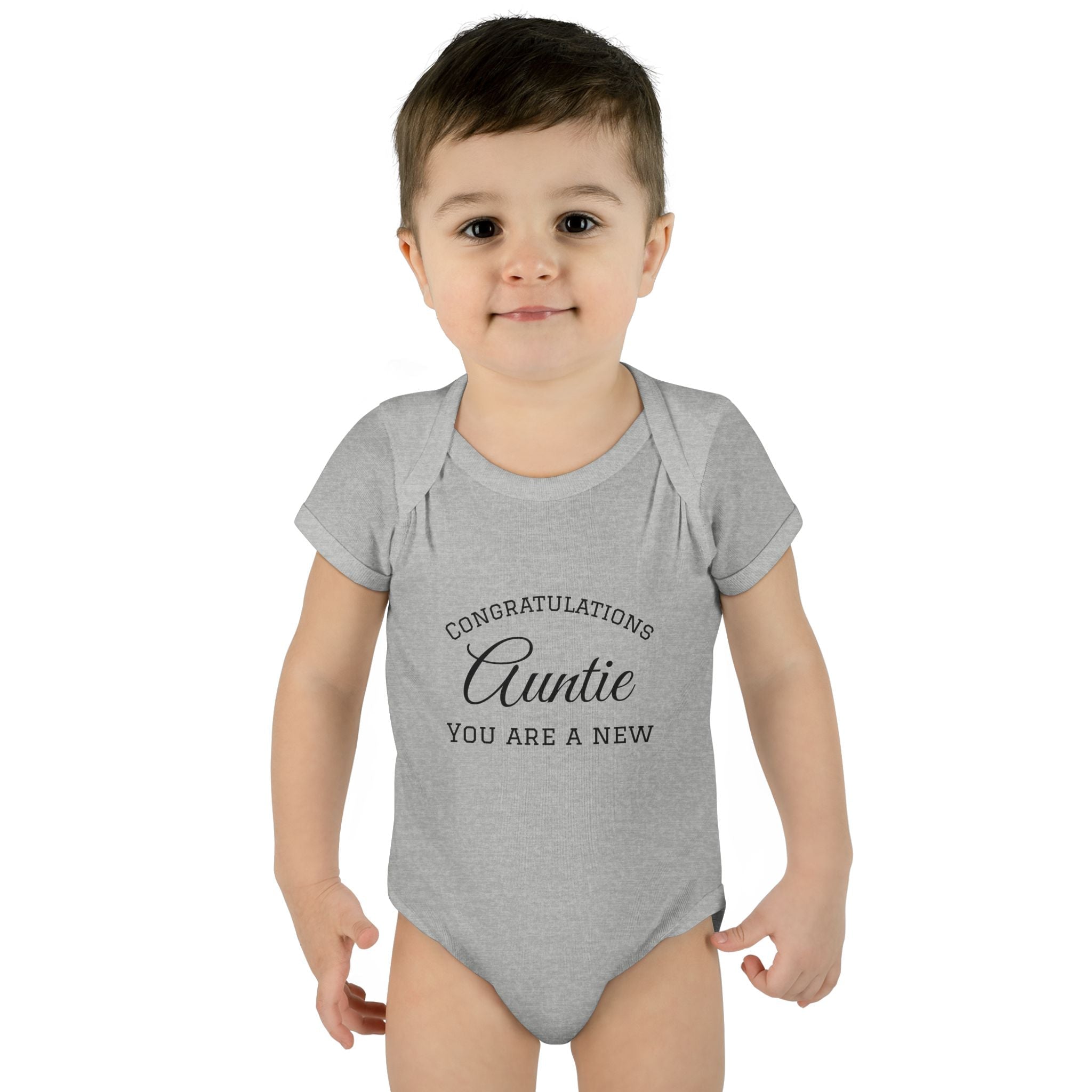 Infant Baby Add Text Rib Bodysuit
