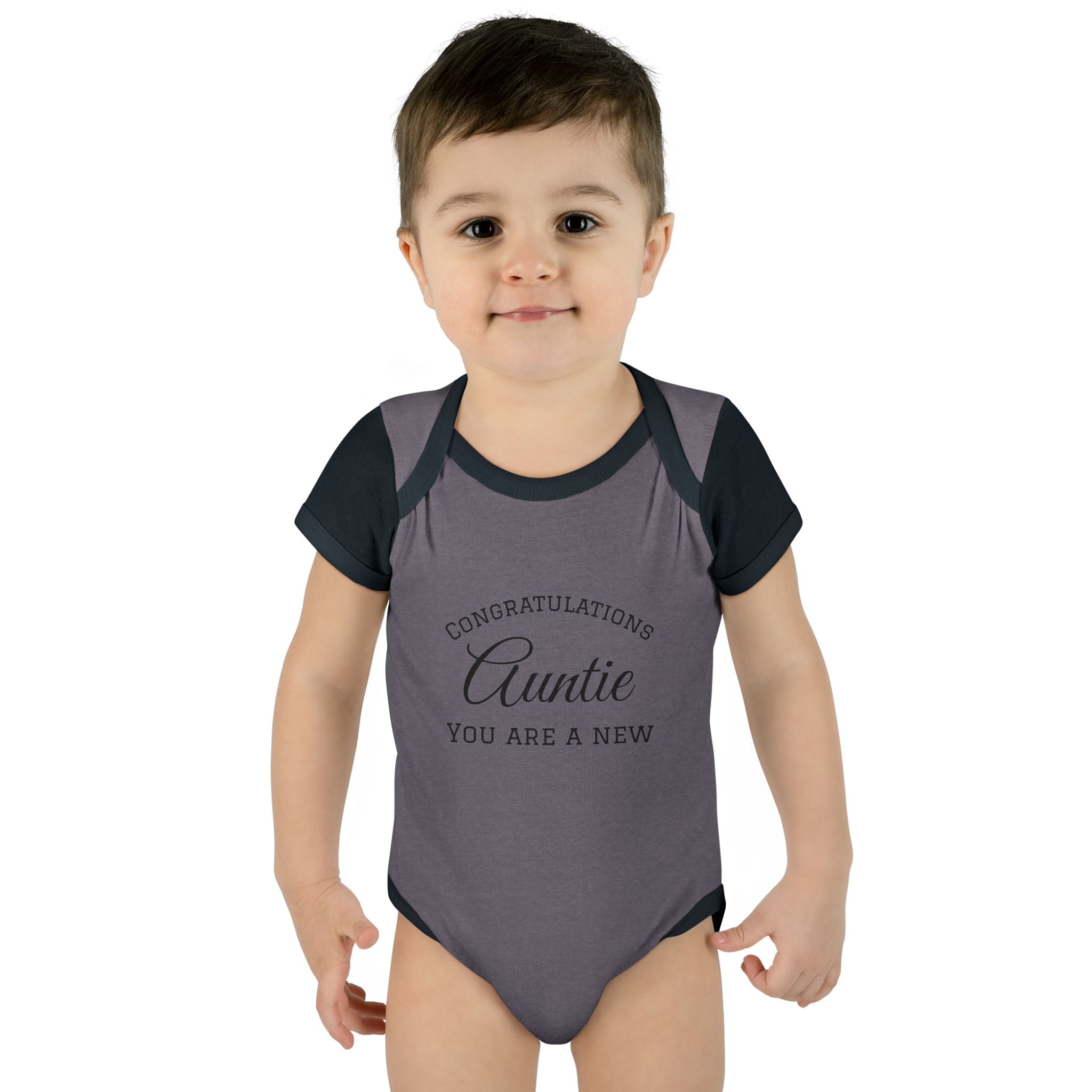 Infant Baby Add Text Rib Bodysuit