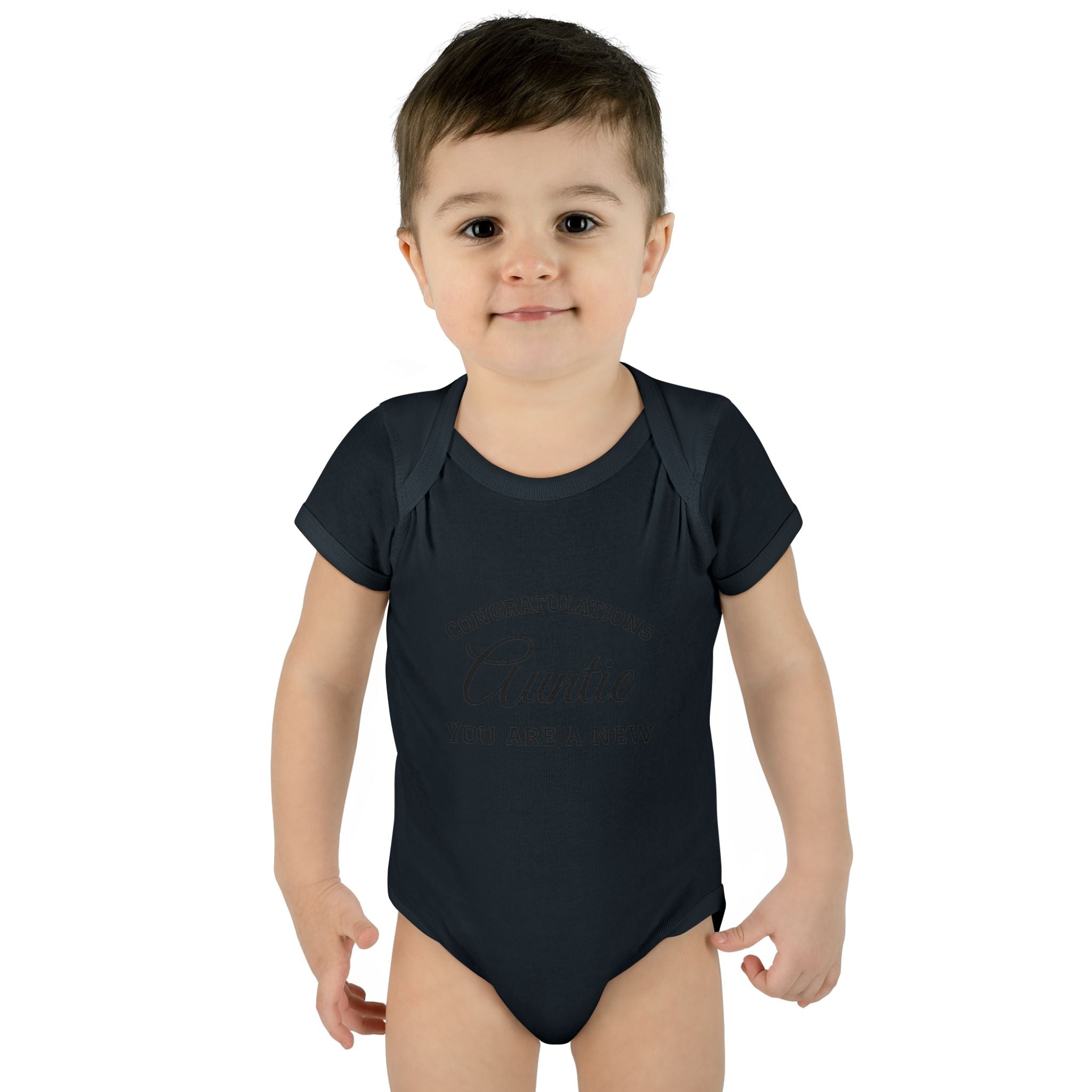 Infant Baby Add Text Rib Bodysuit