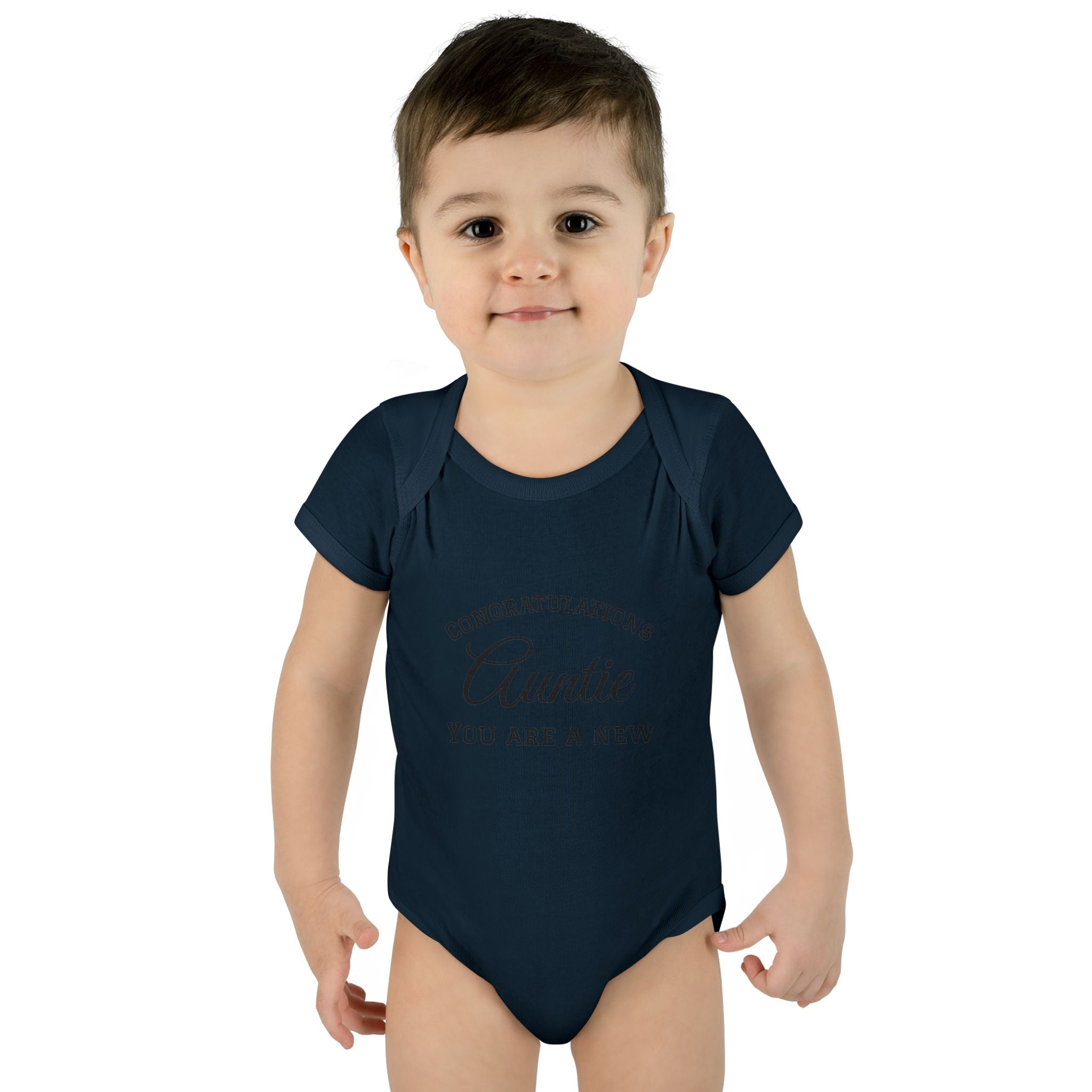 Infant Baby Add Text Rib Bodysuit