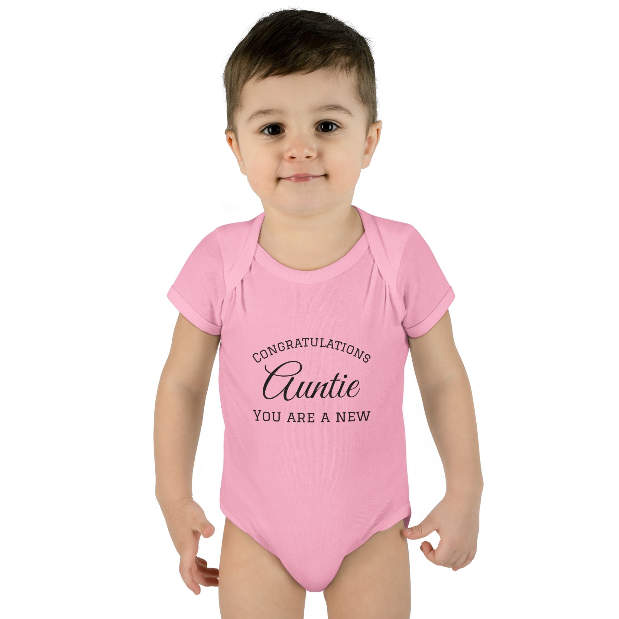 Infant Baby Add Text Rib Bodysuit