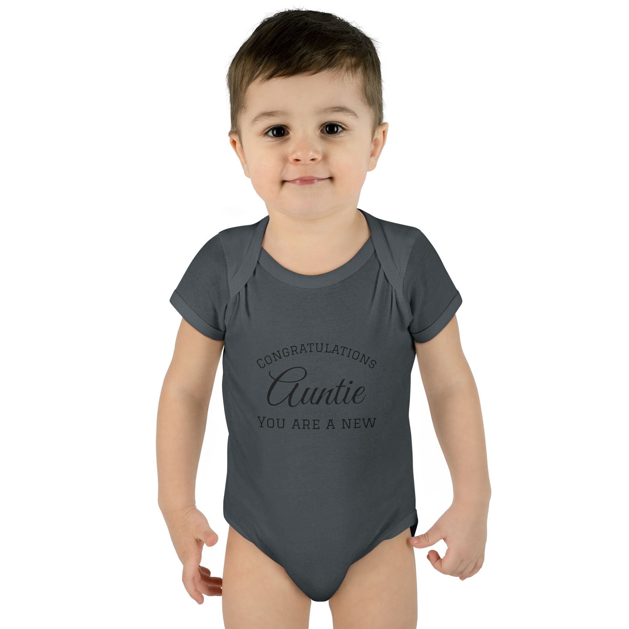 Infant Baby Add Text Rib Bodysuit