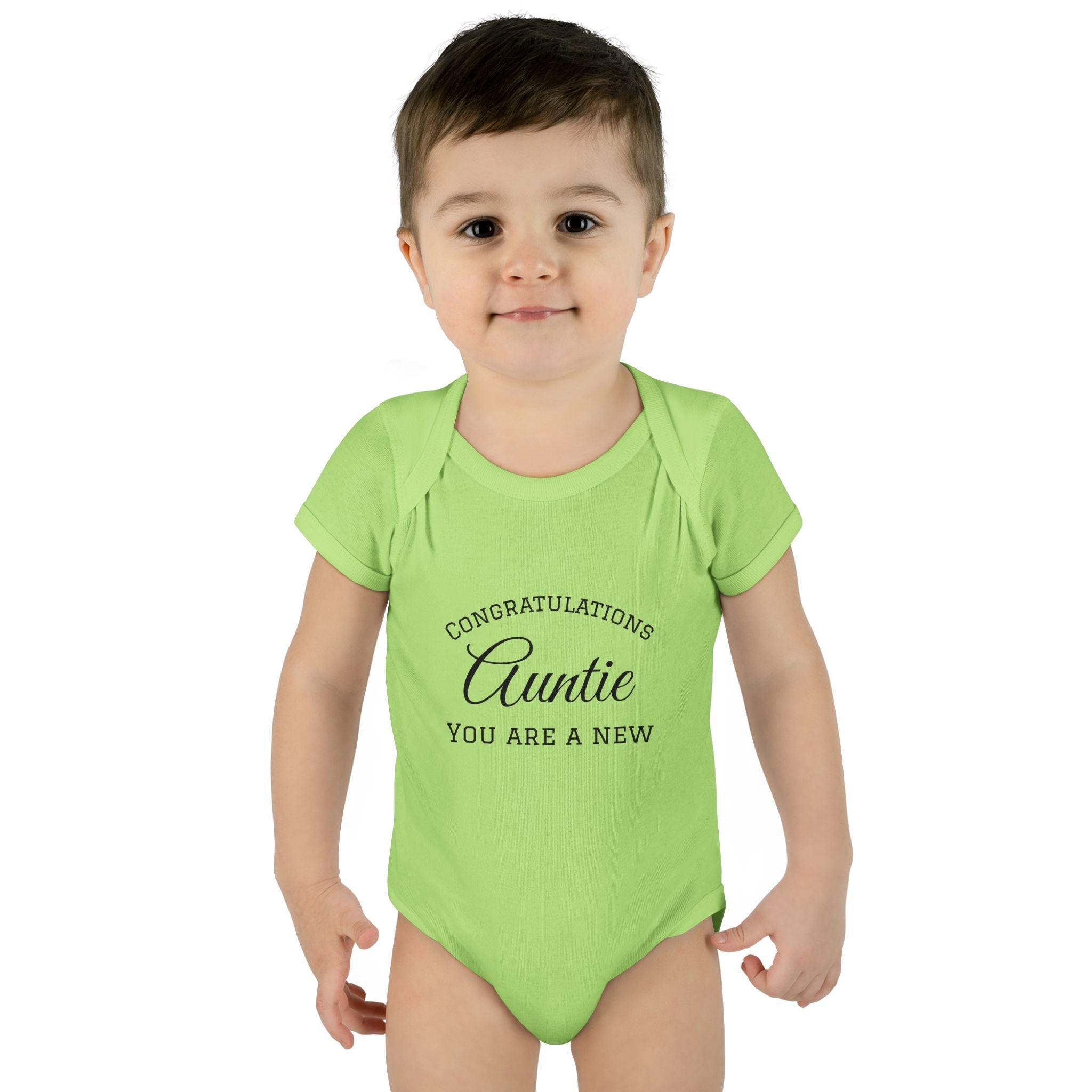 Infant Baby Add Text Rib Bodysuit