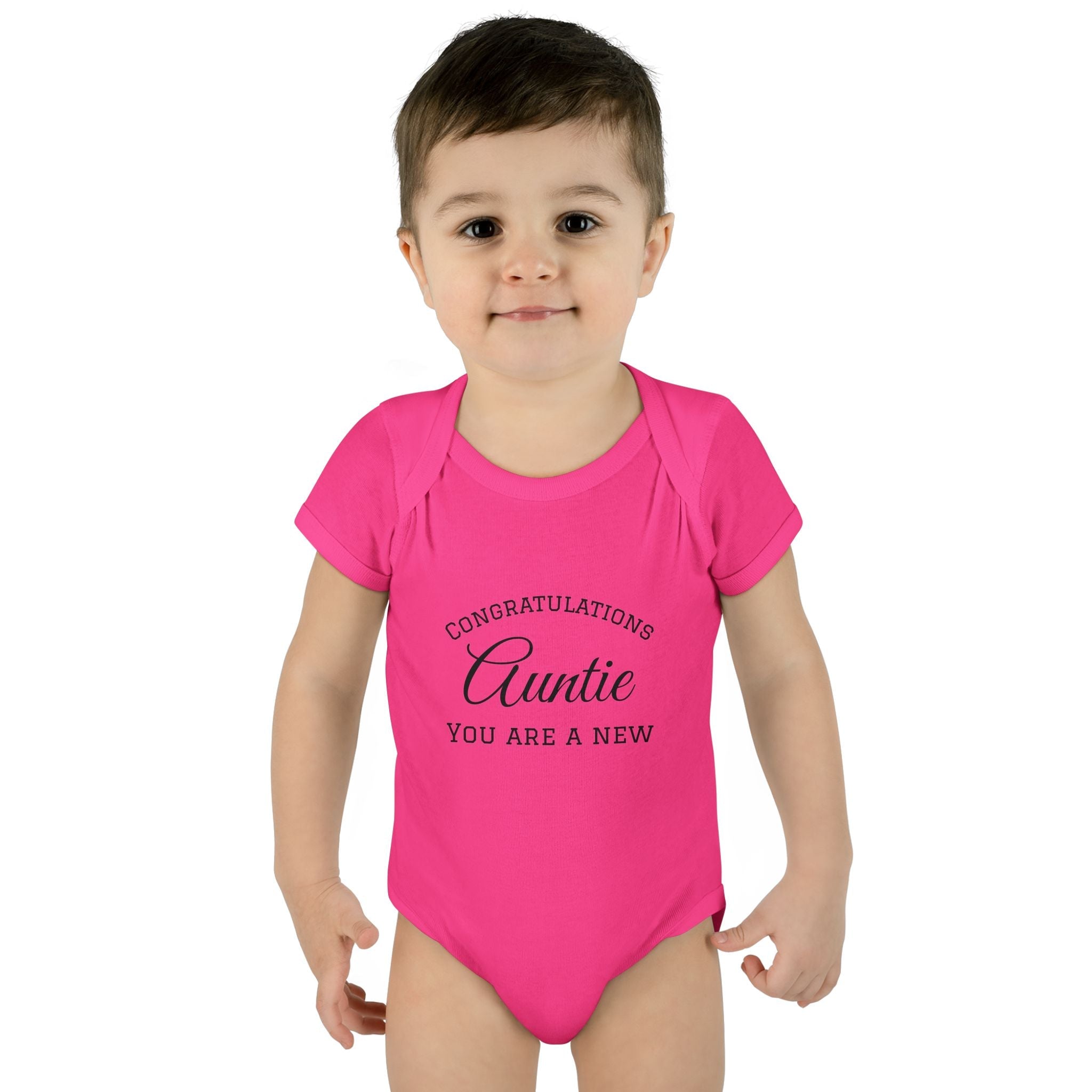 Infant Baby Add Text Rib Bodysuit