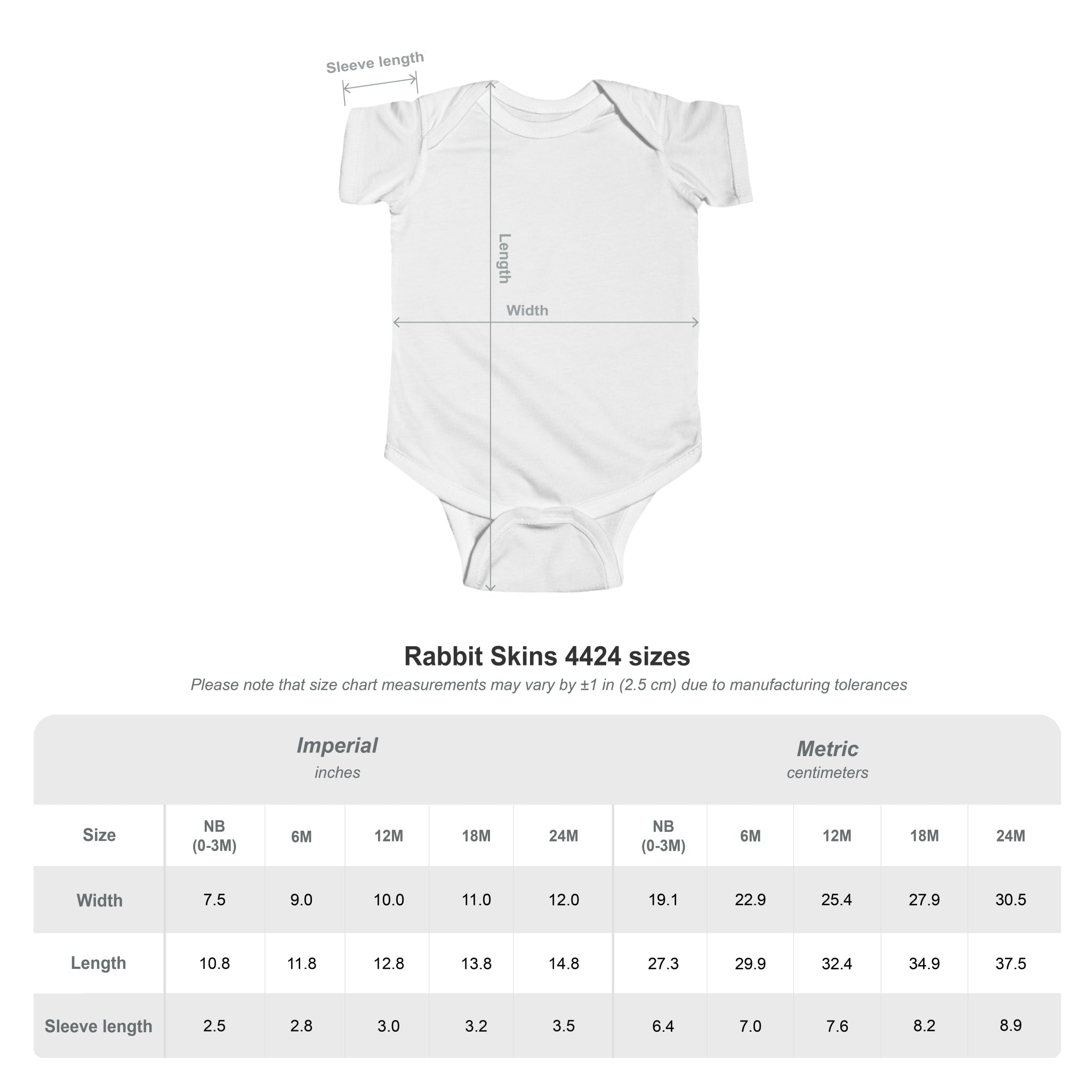 Infant Customizable - Add Text / Photo Jersey Bodysuit