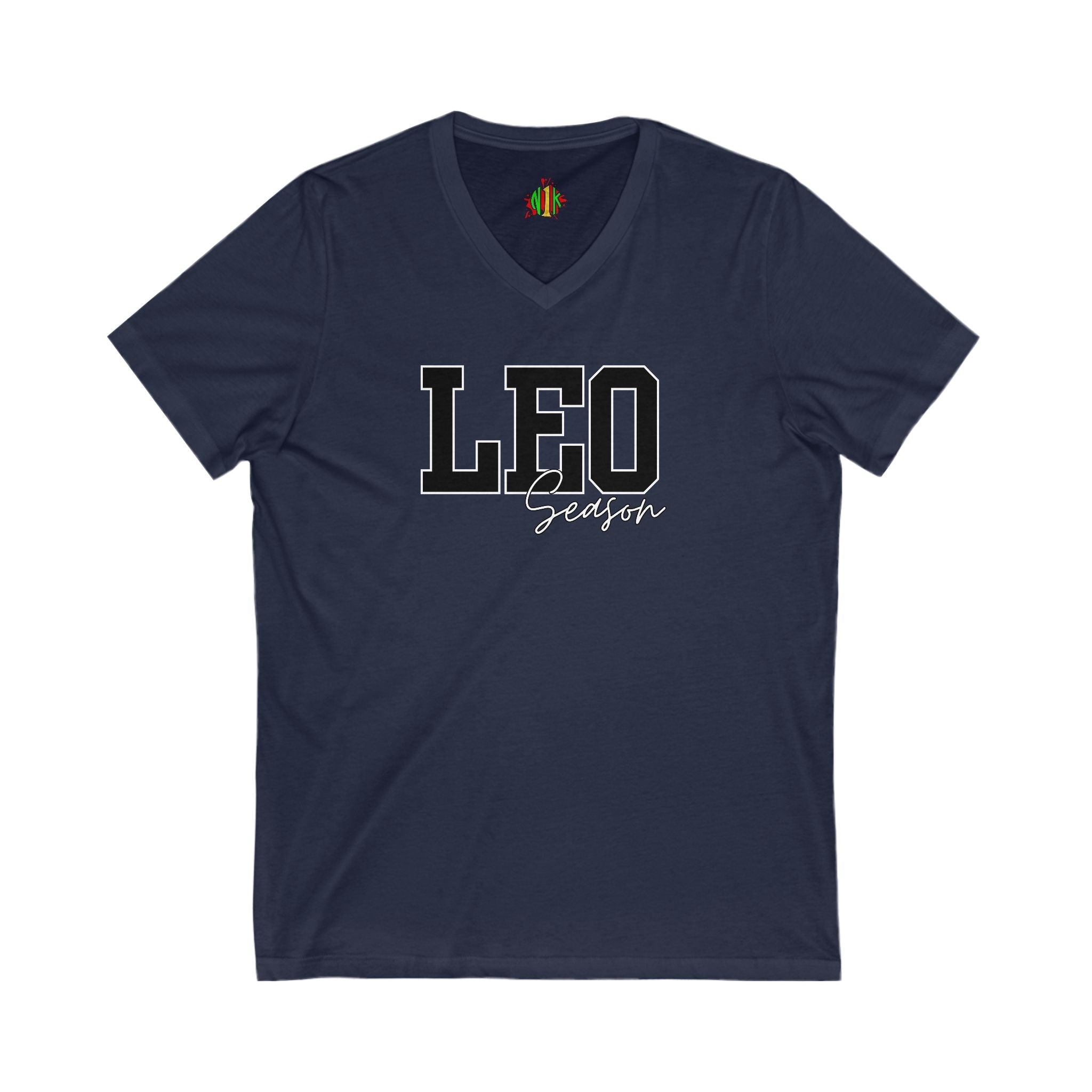 Leo Season Zodiac Unisex V-Neck Tee - Perfect for Astrology Lovers, BiV-neckLeo Season Zodiac