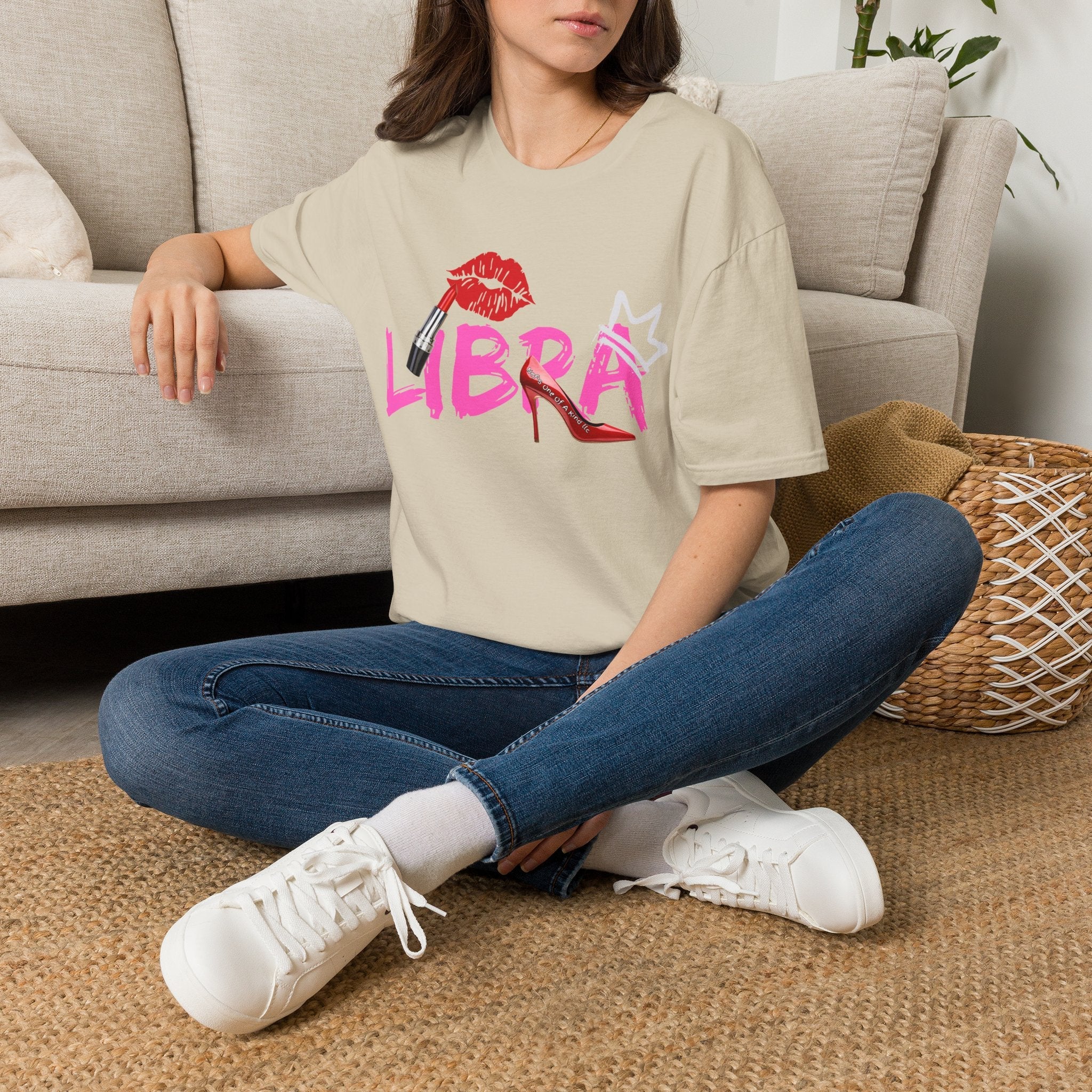 Libra Lipstick Tee — Zodiac Libra Graphic T-Shirt