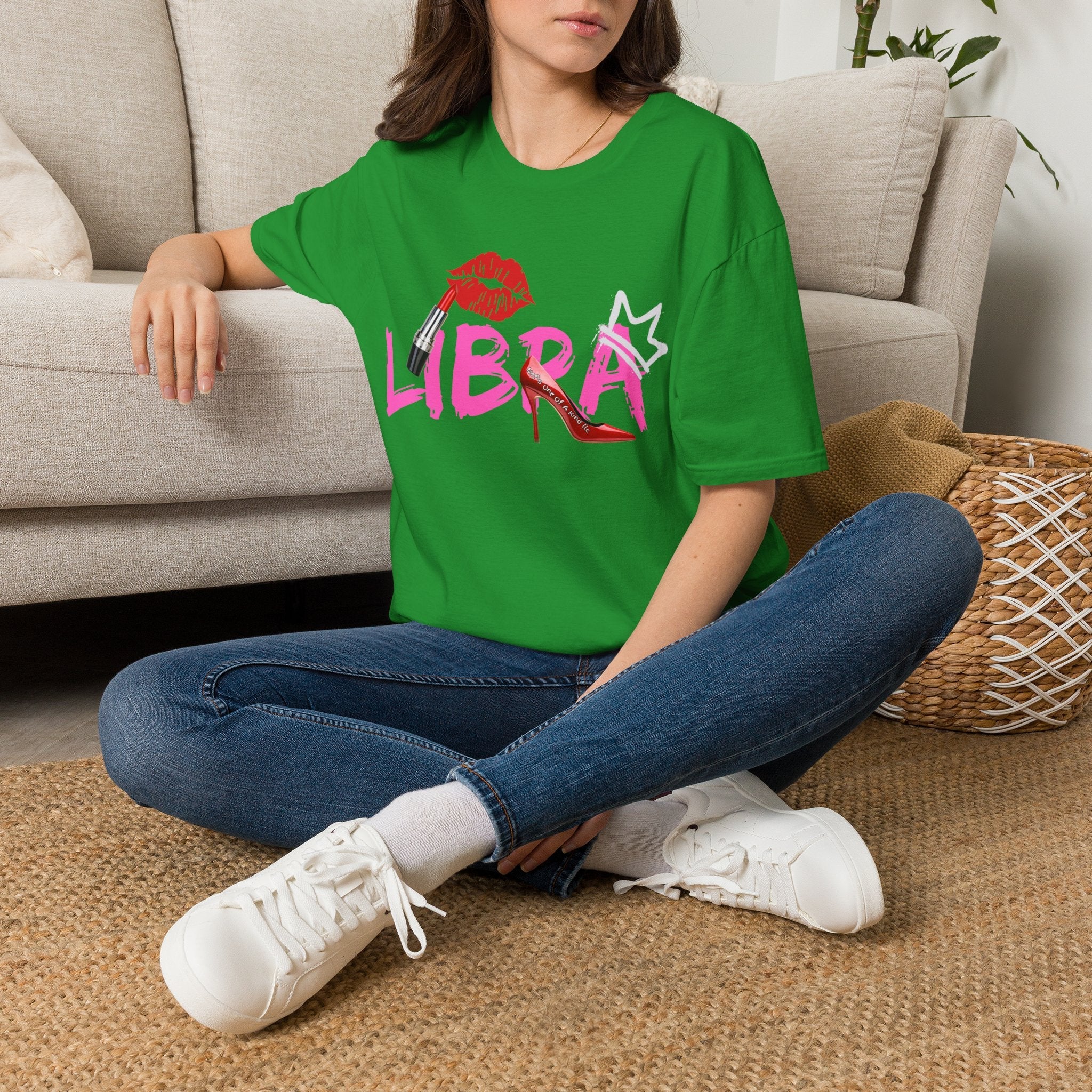 Libra Lipstick Tee — Zodiac Libra Graphic T-Shirt
