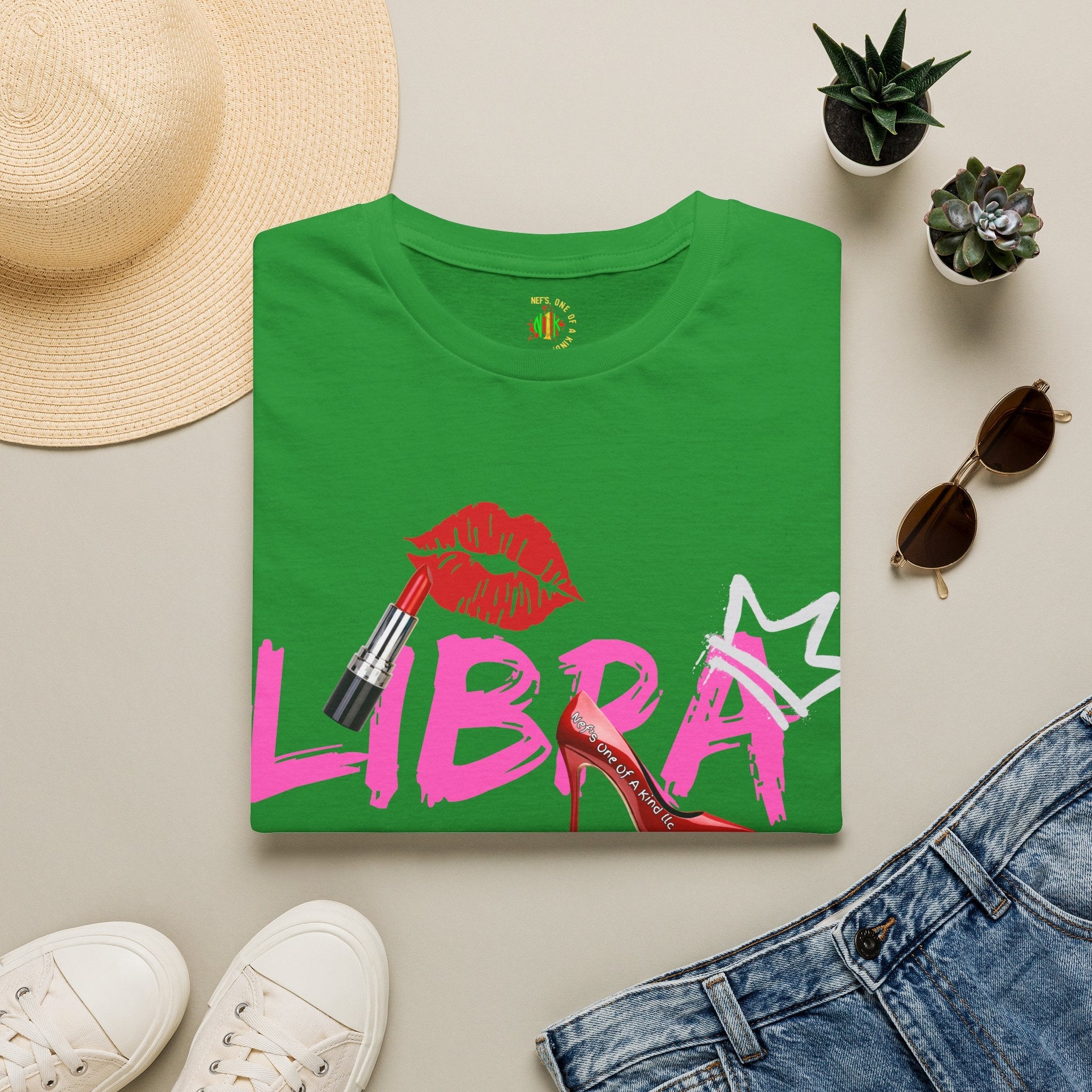 Libra Lipstick Tee — Zodiac Libra Graphic T-Shirt