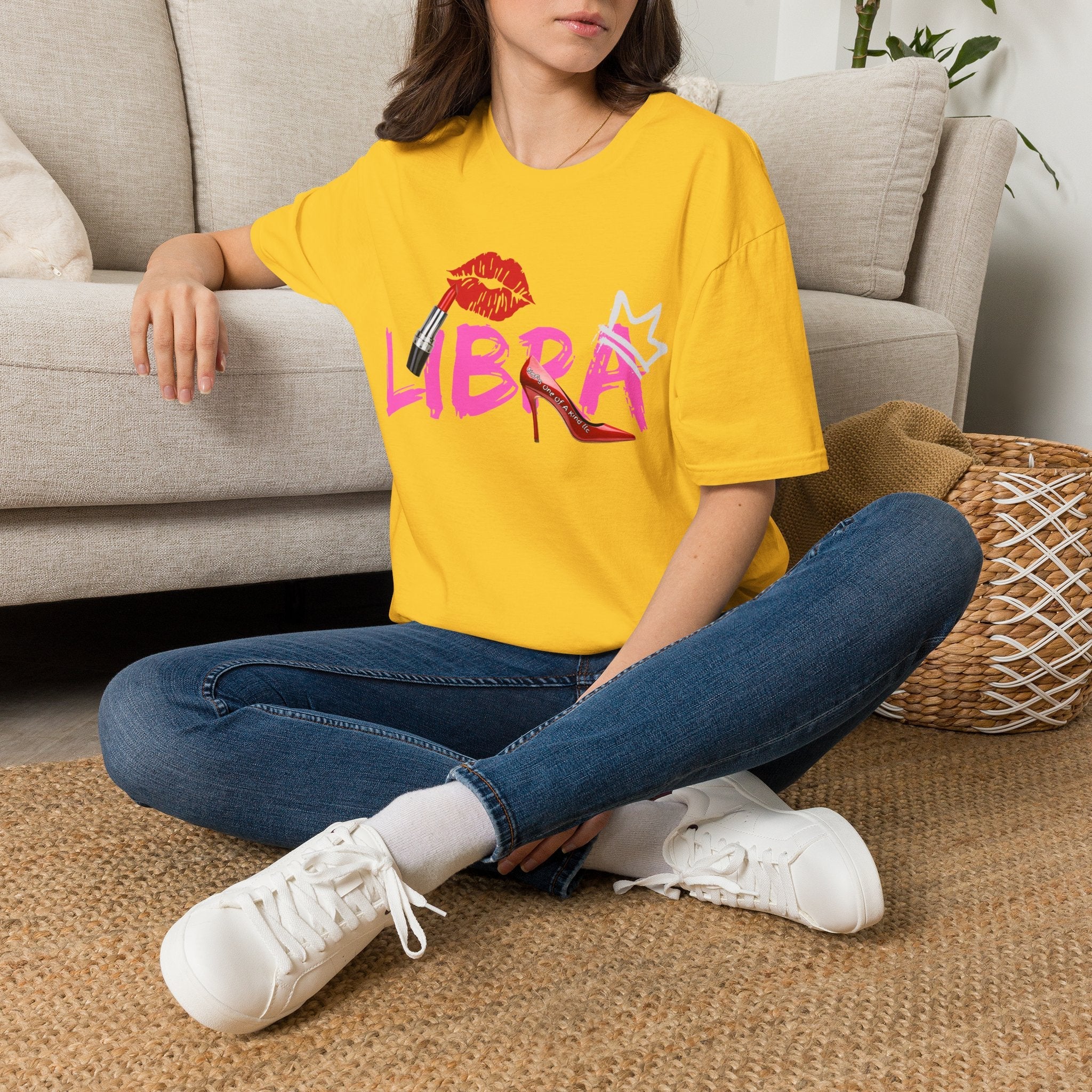 Libra Lipstick Tee — Zodiac Libra Graphic T-Shirt