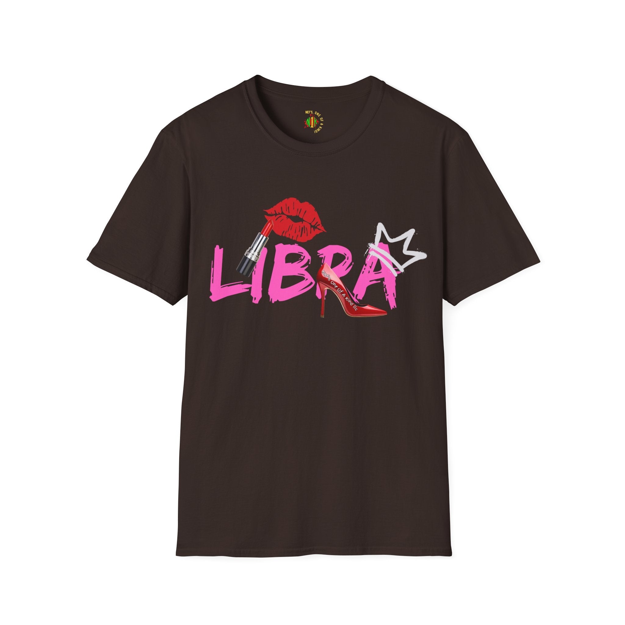Libra Lipstick Tee — Zodiac Libra Graphic T-Shirt