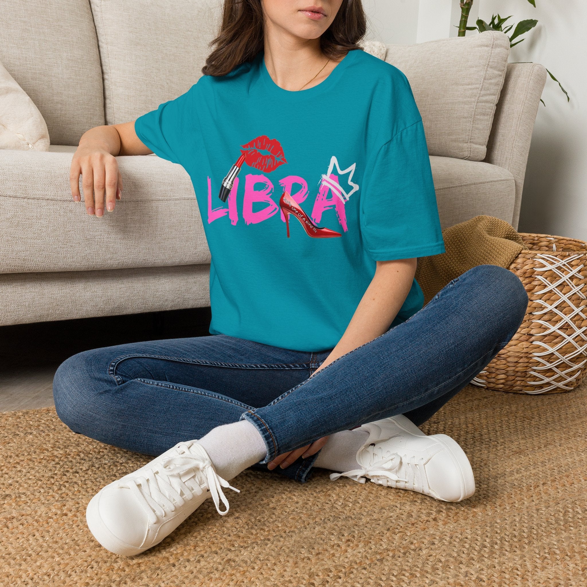 Libra Lipstick Tee — Zodiac Libra Graphic T-Shirt